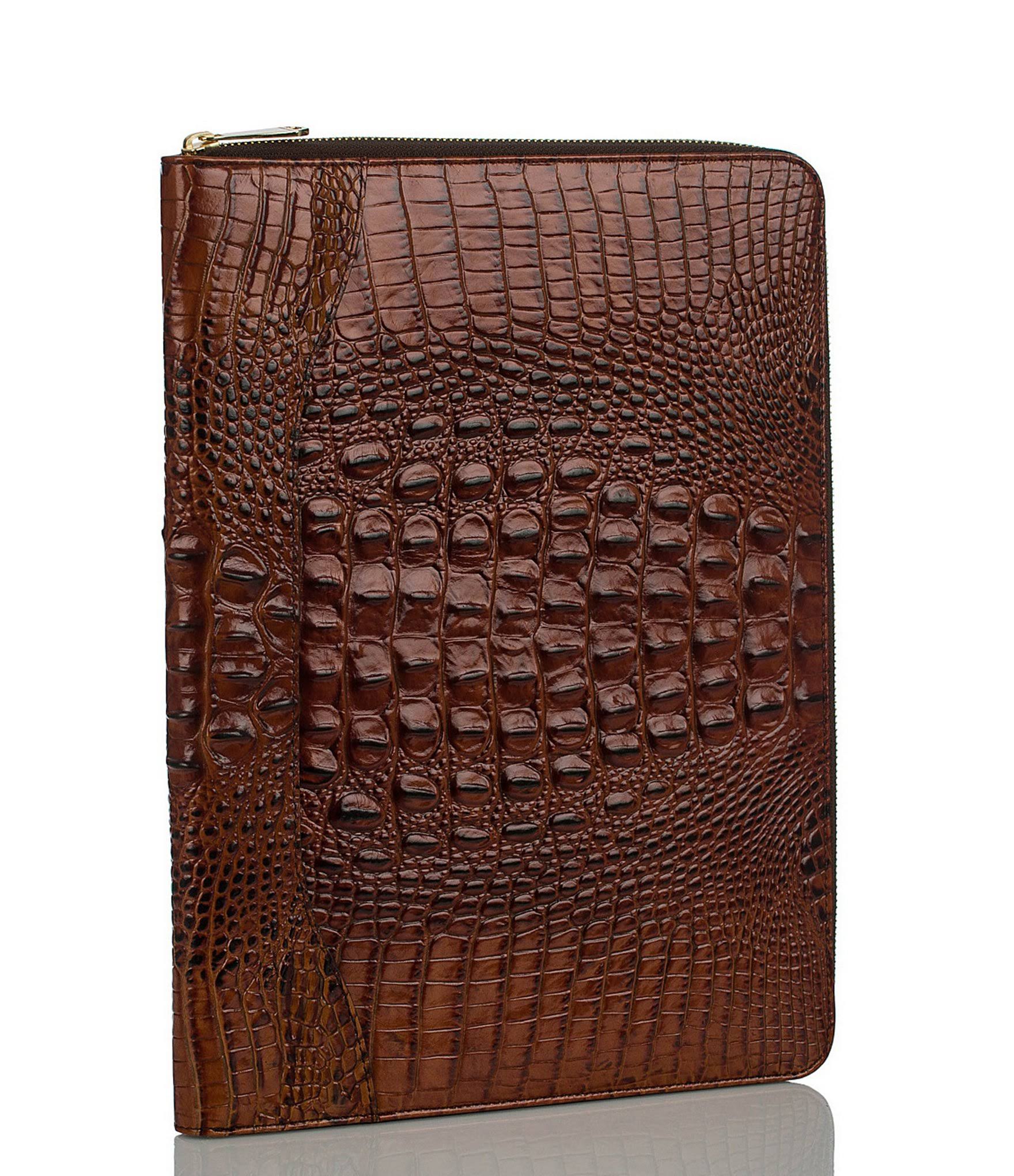 Brahmin Melbourne Collection Dartmouth Leather Portfolio - Pecan