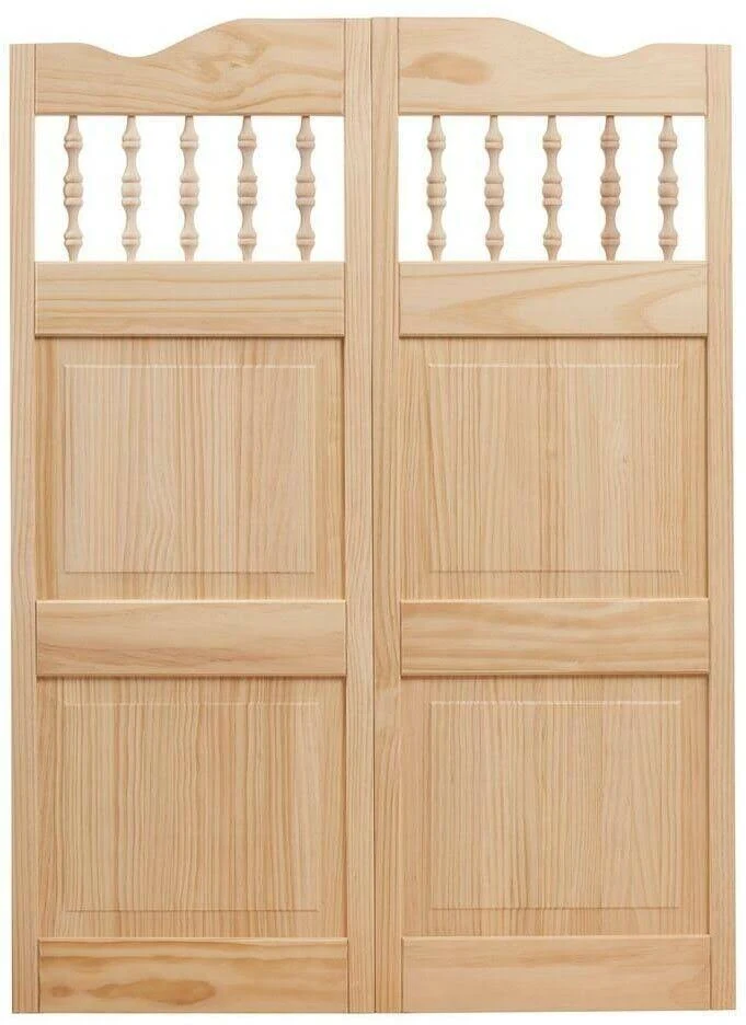 American Wood Carson City Spindle Top Cafe Door 32 x 42
