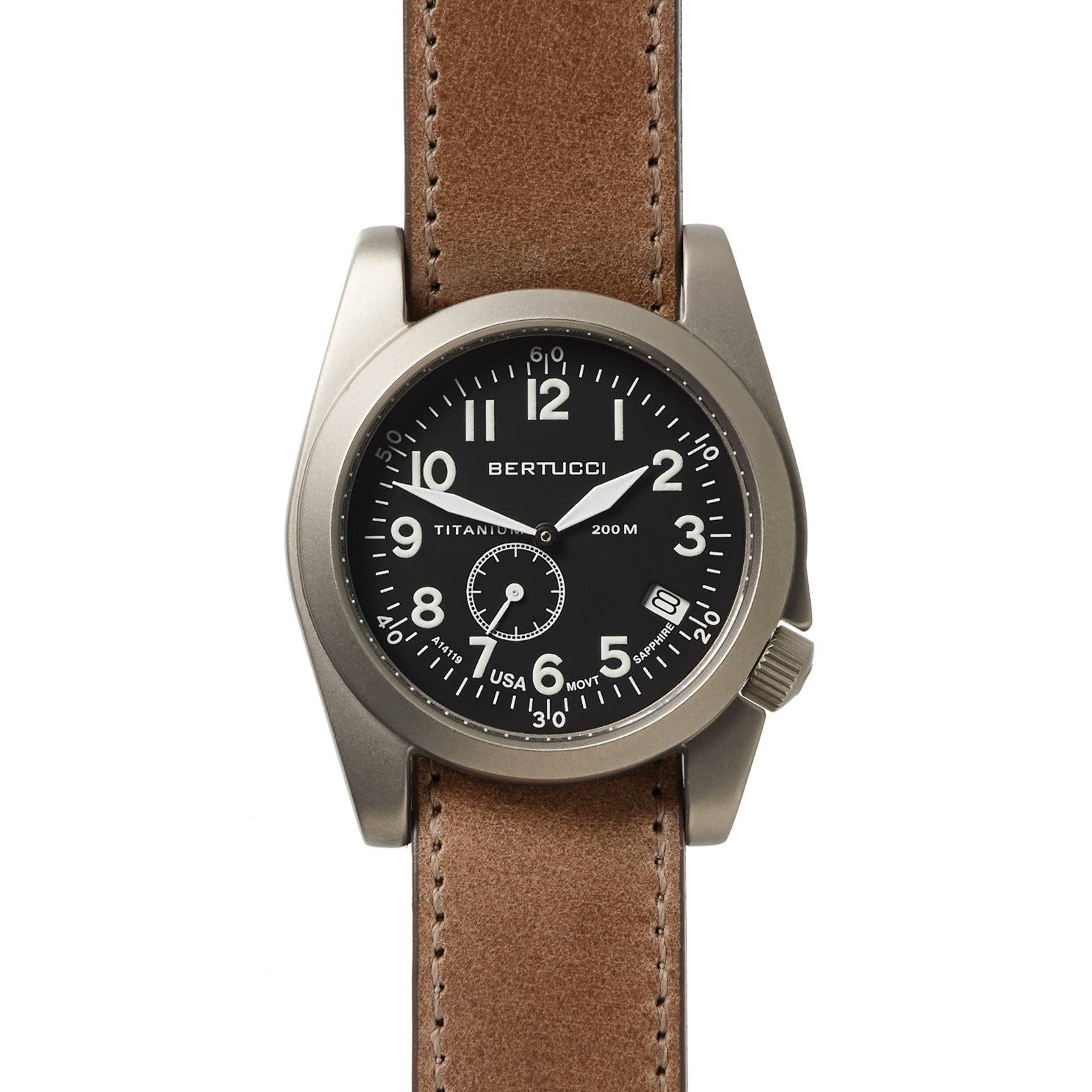 Bertucci A-11T Americana 13334 Mens Defender Drab Nylon Band Black Quartz Dial Watch