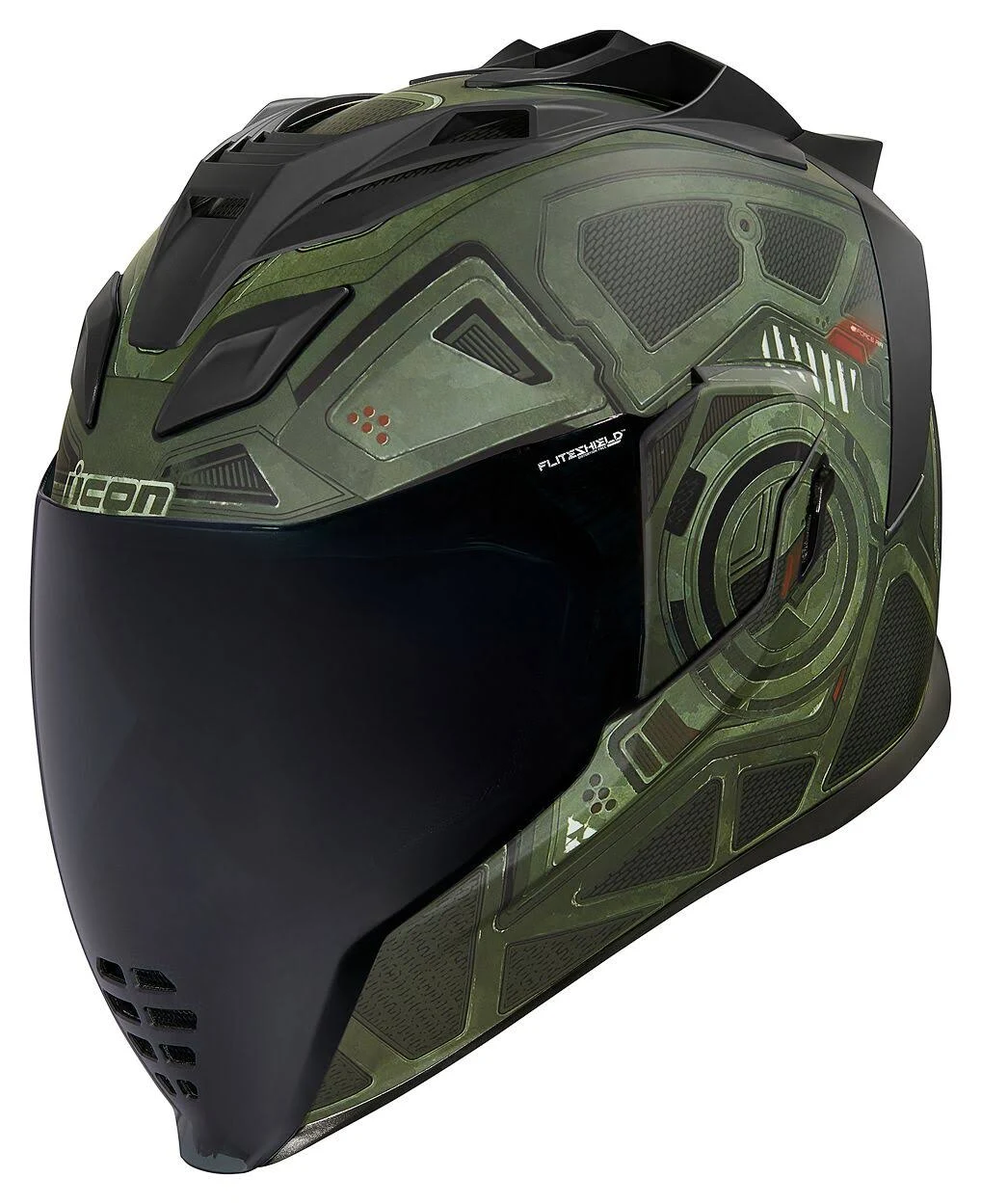 Icon Airflite Helmet - Blockchain XL Green