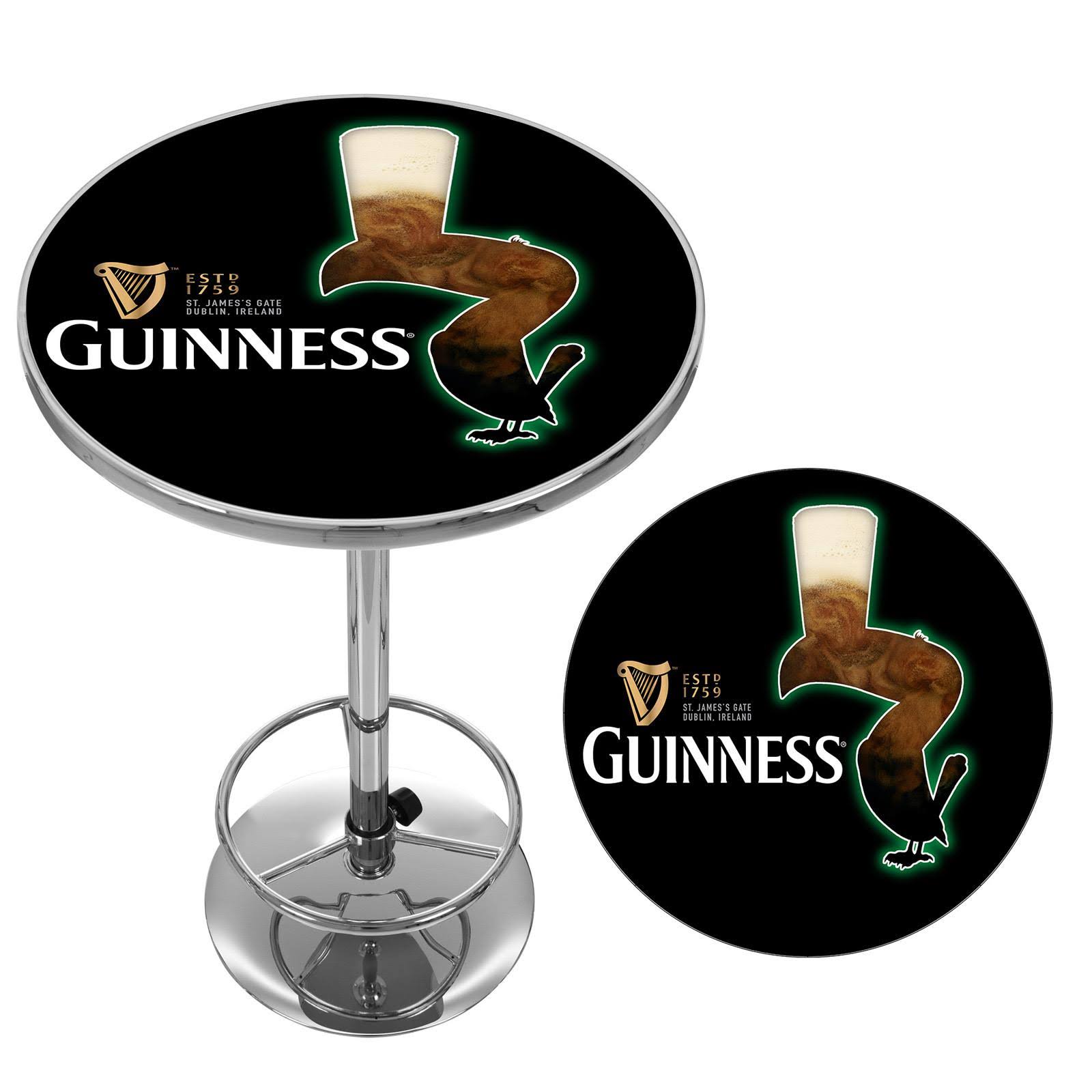 Guinness Chrome Pub Table