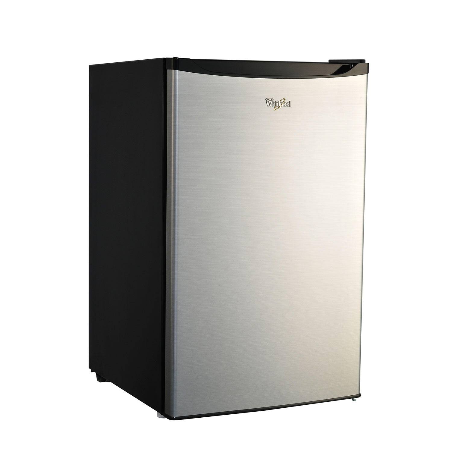 Whirlpool - 4.3 Cu. ft. Mini Fridge - Stainless Steel