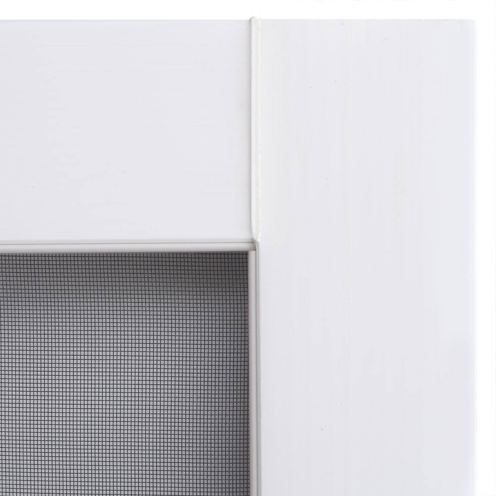 Screen Tight 30 in. x 80 in. Solid Vinyl White 5-Bar Screen Door