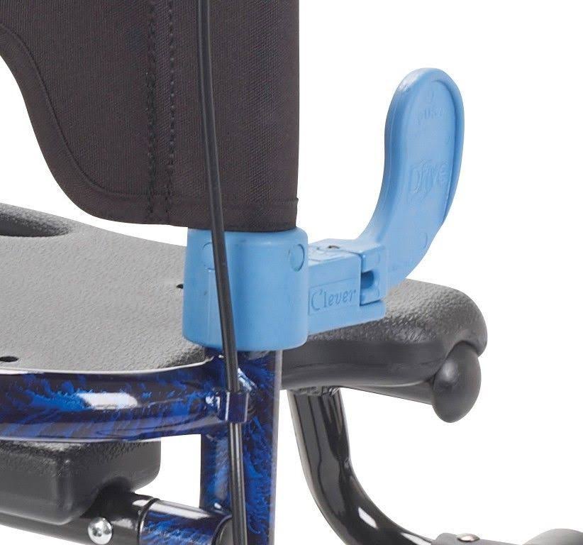 Drive Medical Clever Lite Walker Rollator Flame Blue (Junior - 5x22)