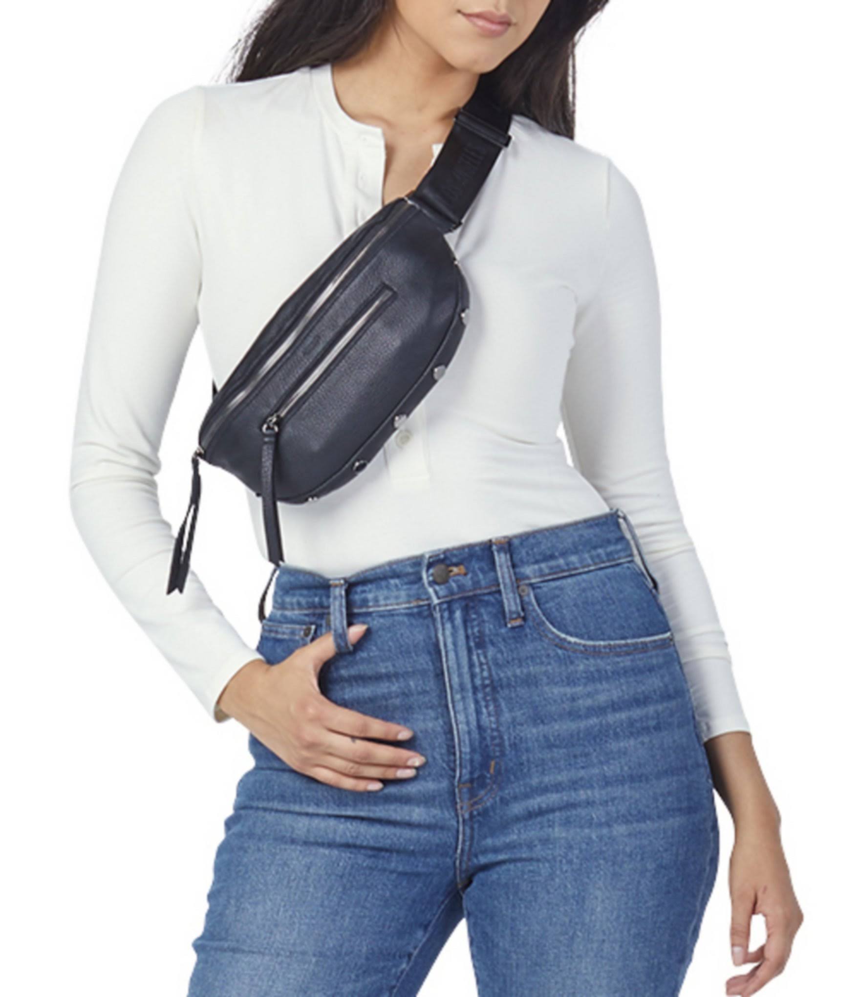 Hammitt Charles Belt Bag - Black/Gunmetal