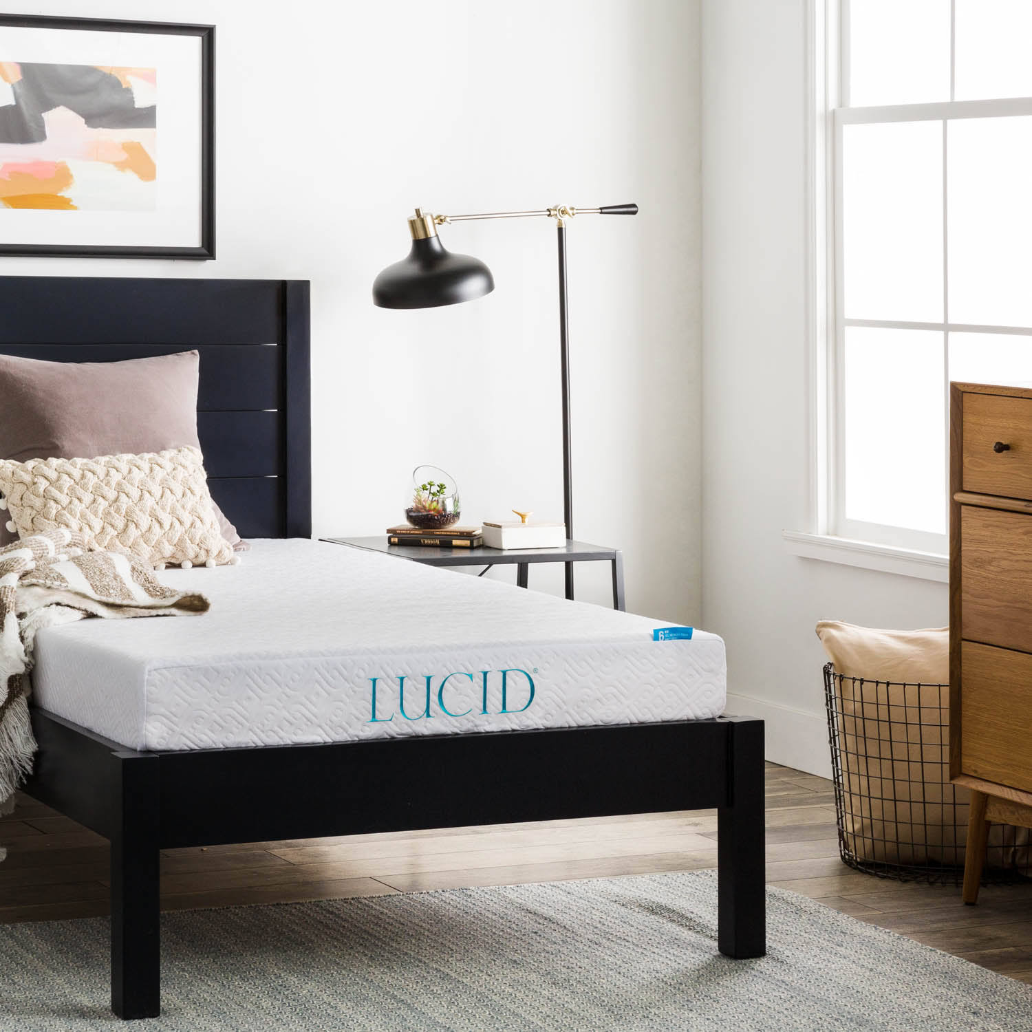 Lucid Comfort Collection 6-Inch Gel Memory Foam Mattress Twin XL