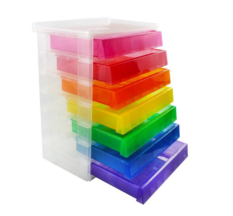 Really Useful Boxes Rainbow 8-Drawer Rolling Chest
