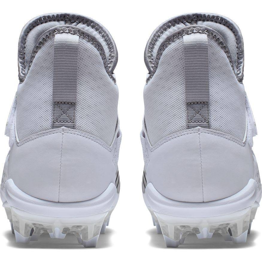 Nike Alpha Menace Pro 2 Mid White/Black Men's Football Cleat 8.5