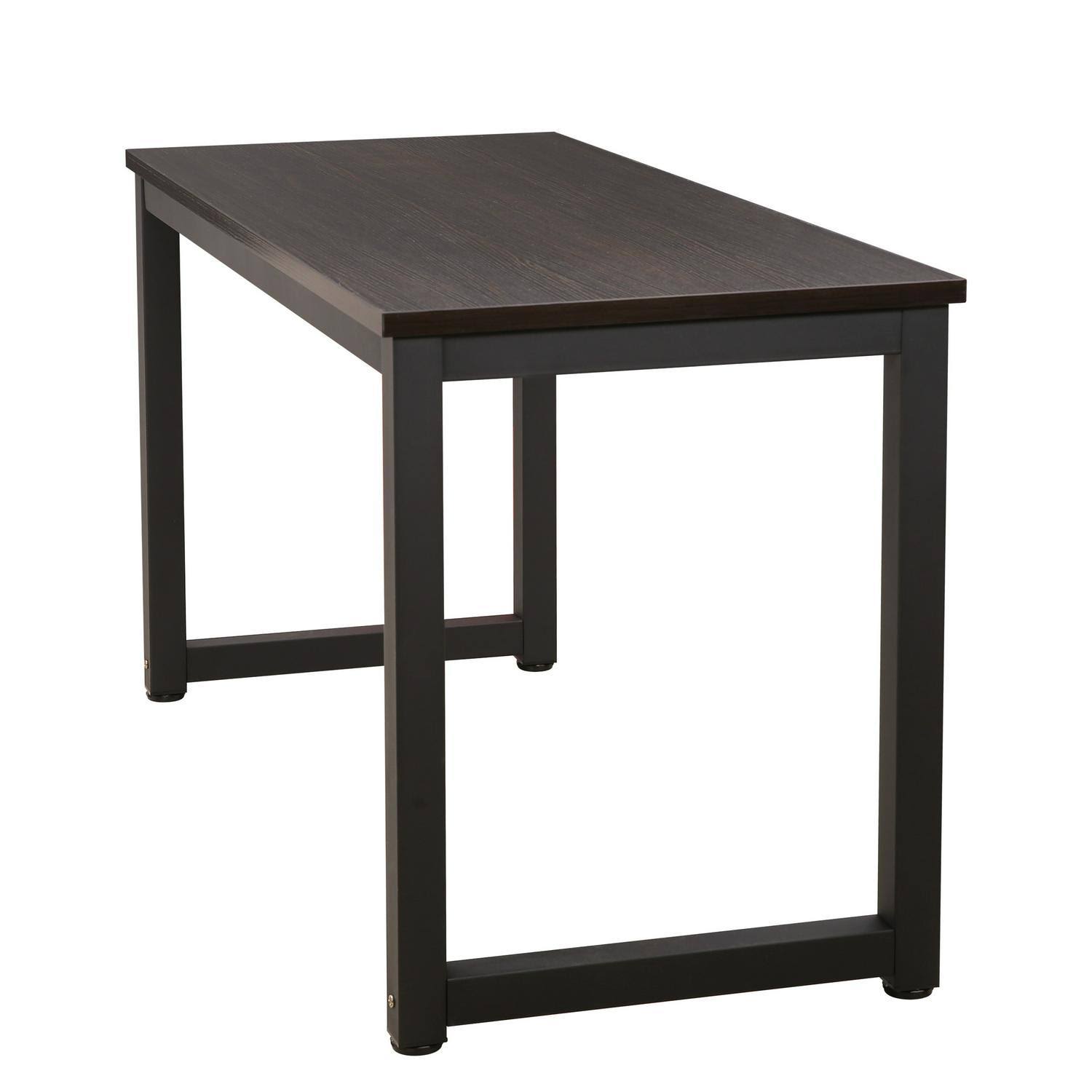 Edgemod Grover Large Office Desk in Dark Walnut, Black