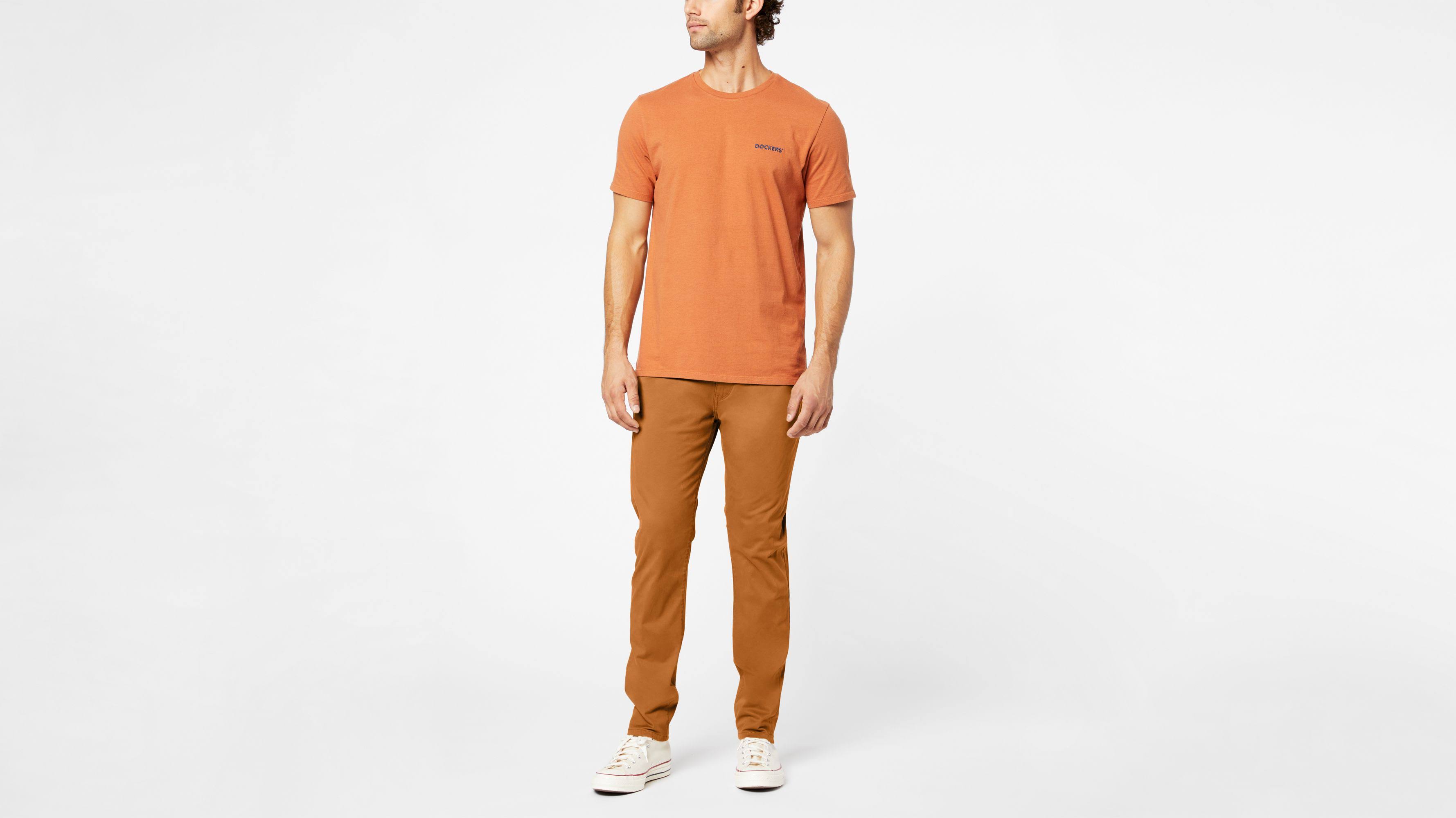 Dockers Alpha Jean Cut Khakis, Slim Fit Pants, Men's, Brown 30 x 34