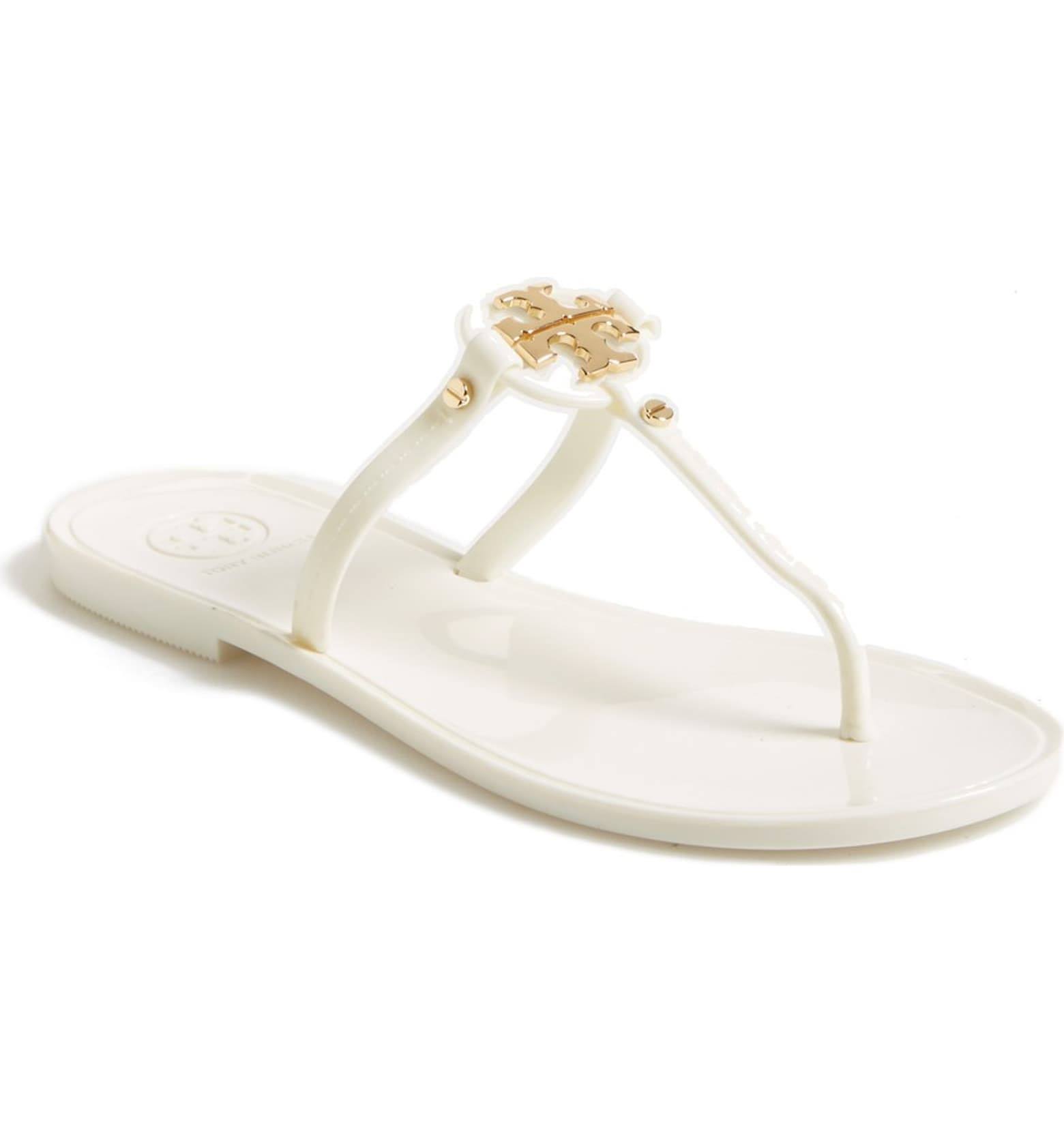 Tory Burch Mini Miller Flat Thong (ivory) Women's Sandals