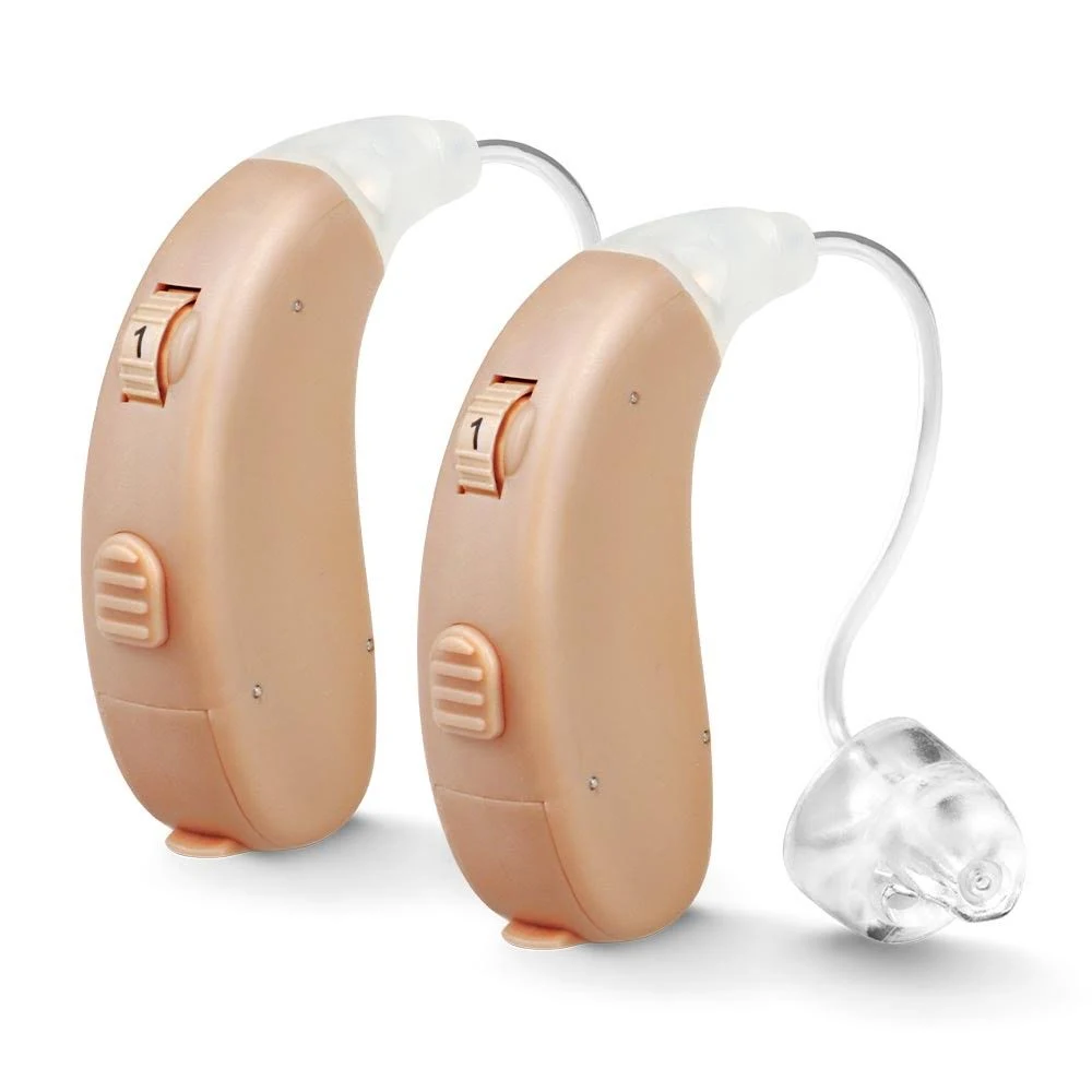 MDHearingAid Air (2): FDA Digital Hearing Aids, 24/7 Support, Try Risk-Free Now (Pair)