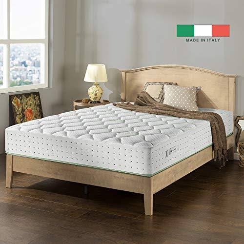 Zinus Italian Made 12 Olive Oil Pocket Spring Hybrid Mattress, Queen