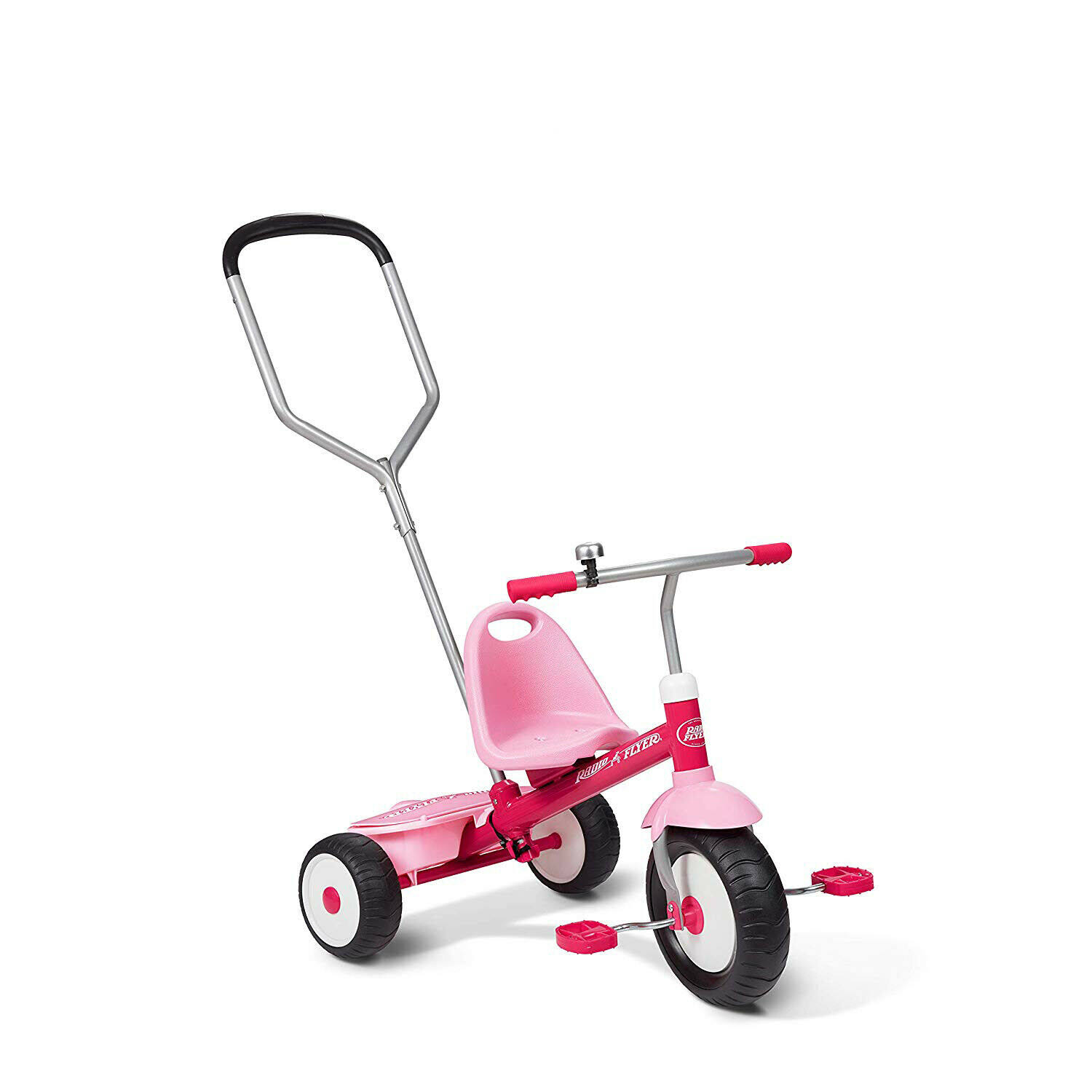 Radio Flyer Deluxe Steer u0026 Stroll Trike, Pink