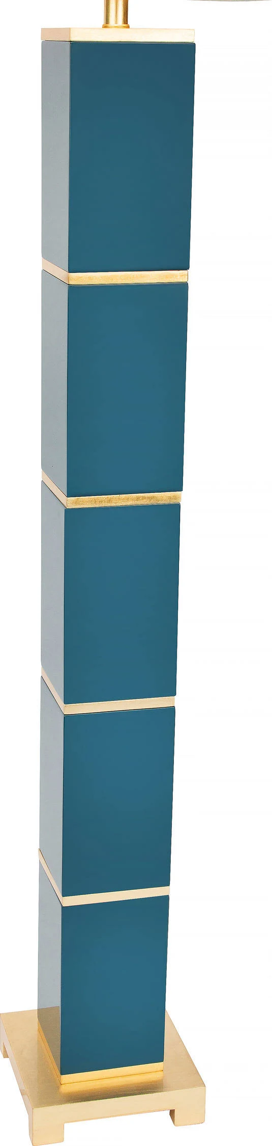 Couture Peacock Teal Floor Lamp