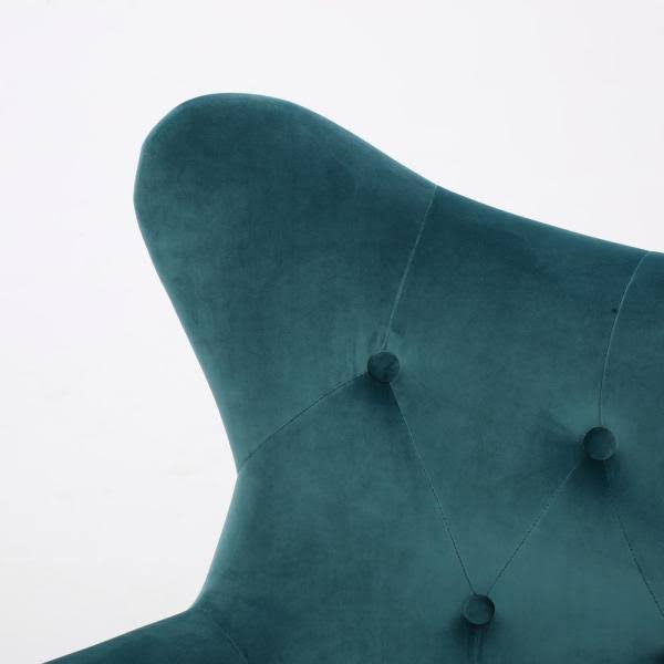 Christopher Knight Home Alyssa New Velvet Arm Chair, Dark Teal