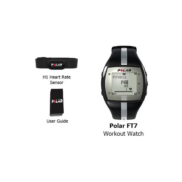 Polar FT7 - Activity Tracker with Heart Rate Monitor Bundle - Black/Silver