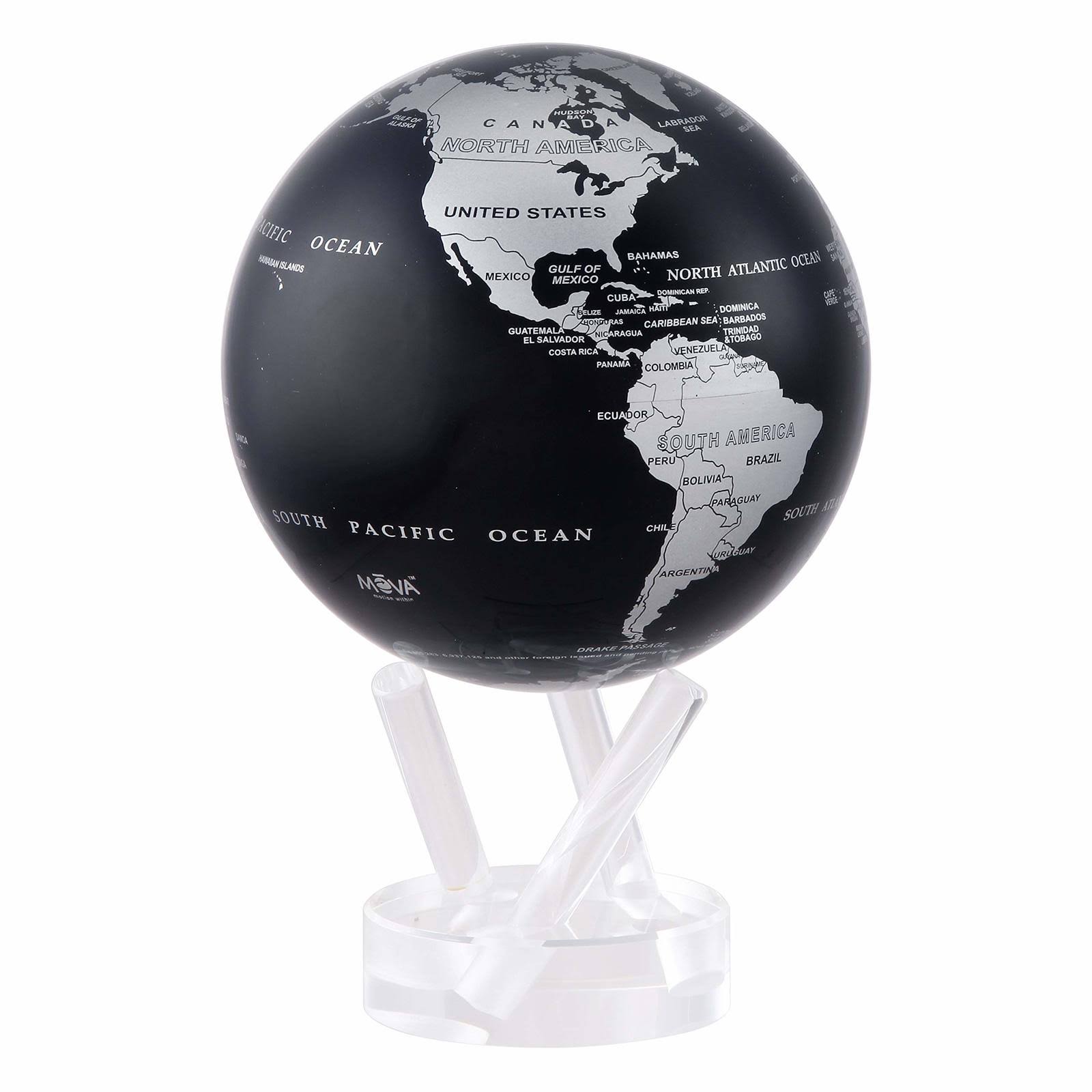 Mova 4.5x22 Revolving Globe, Black/Silver