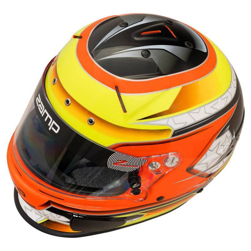 Zamp RZ-70E Switch Helmet - Orange/Yellow - X-Large H760C30XL