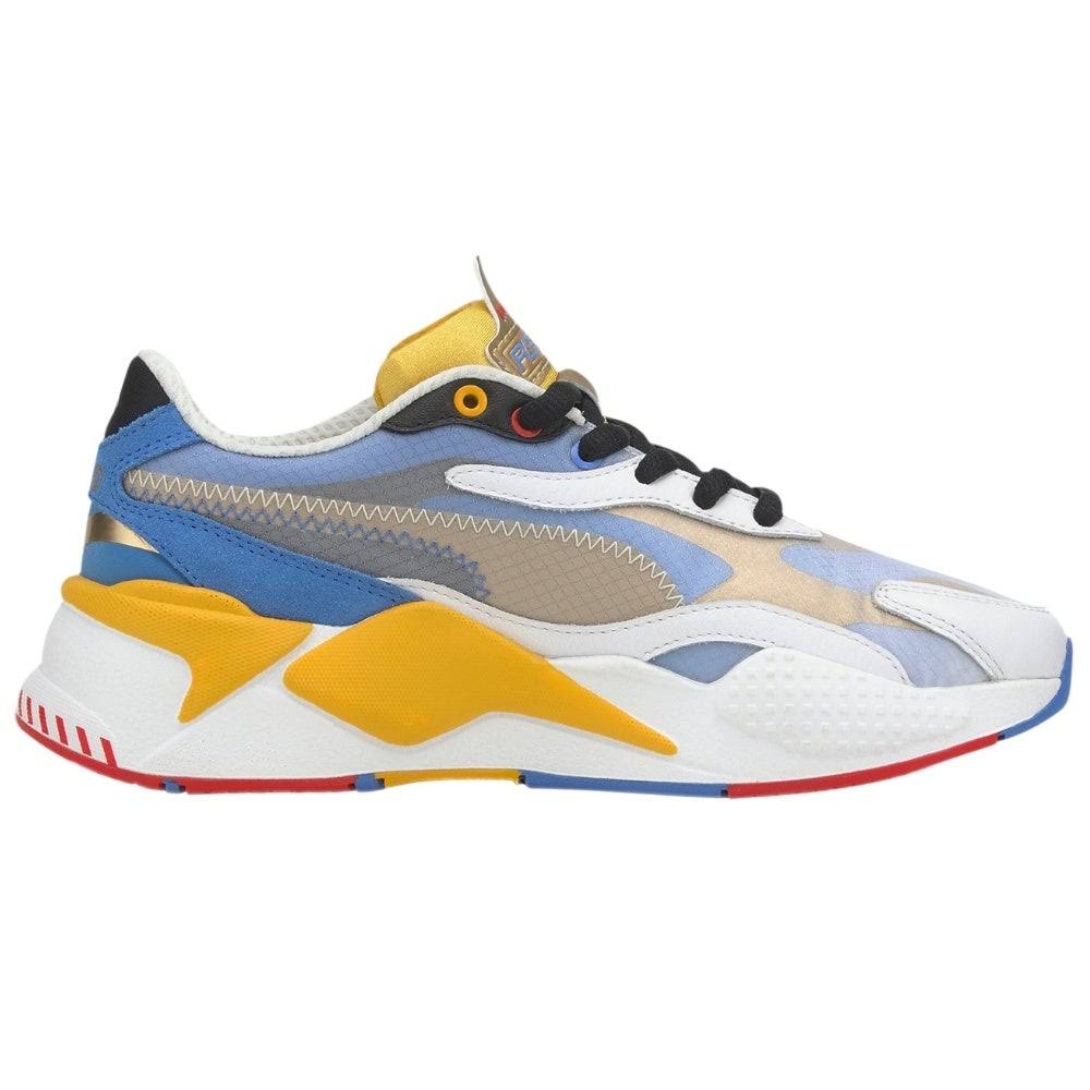 Puma Boys RS-X3 Shoes White/Golden Rod/Gold Size 06.5