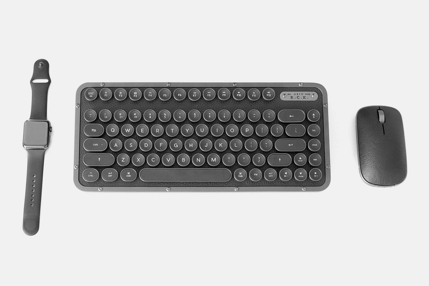 Azio Retro Compact Keyboard (Gunmetal)
