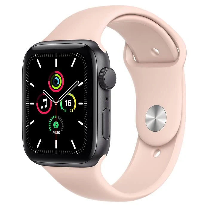 Apple Watch SE 40mm Gold Aluminum Case with Sport Band - Pink Sand