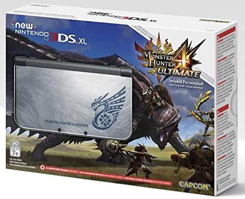 New Nintendo 3DS XL Monster Hunter 4 Ultimate Bundle - Silver