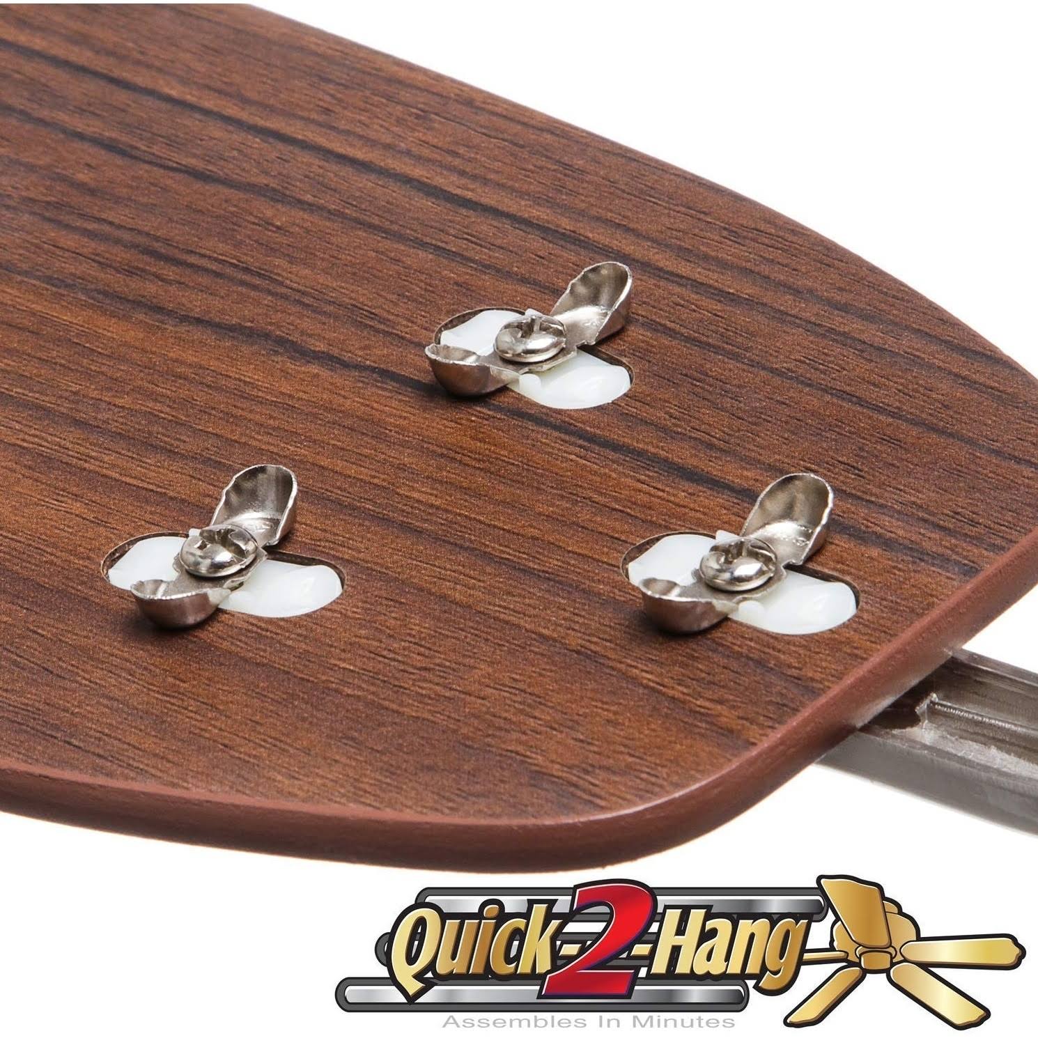 Honeywell 52x22 Glen Alden Brushed Nickel Hugger Ceiling Fan with 4 Light