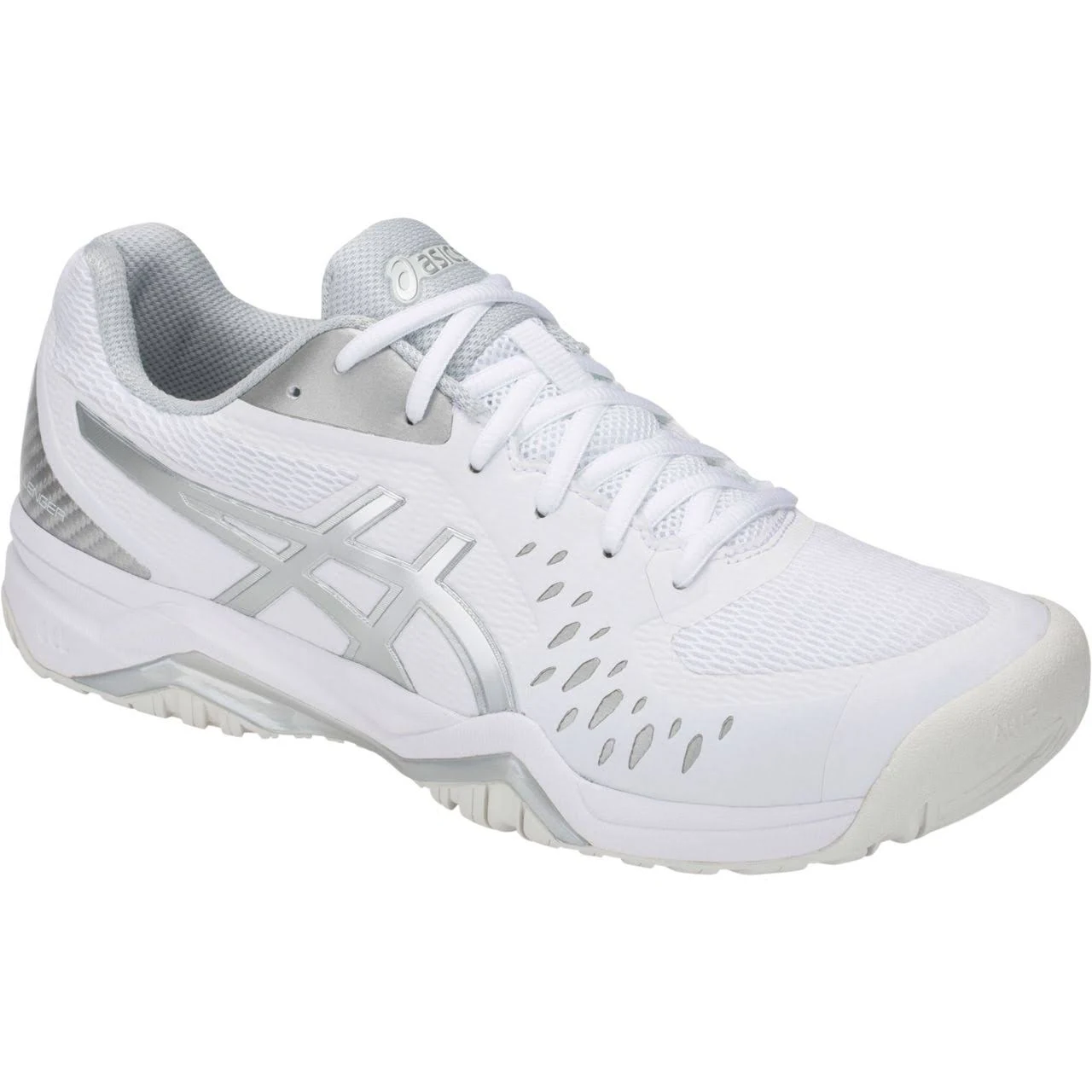 Asics GEL-Challenger 12 (White/Silver) Men's Tennis Shoes