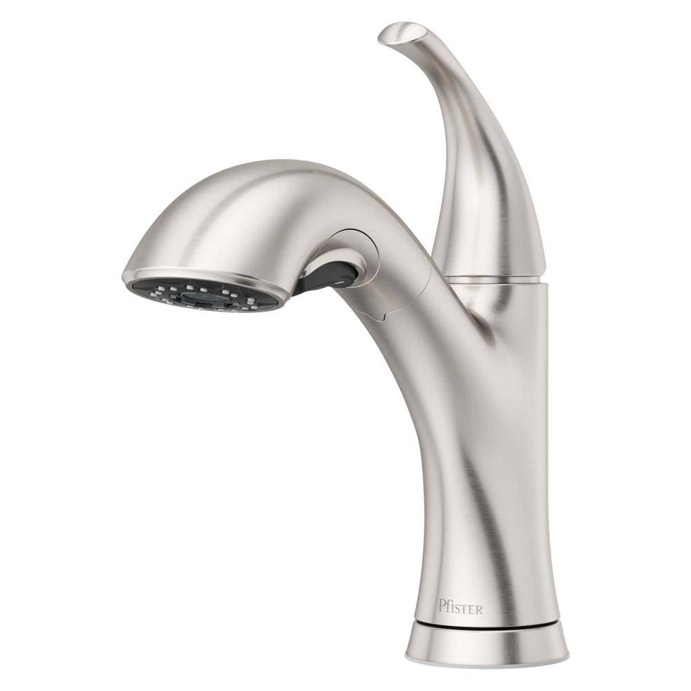 Pfister Wray Pull-Out Sprayer Kitchen Faucet in Spot Defense Stainless Steel