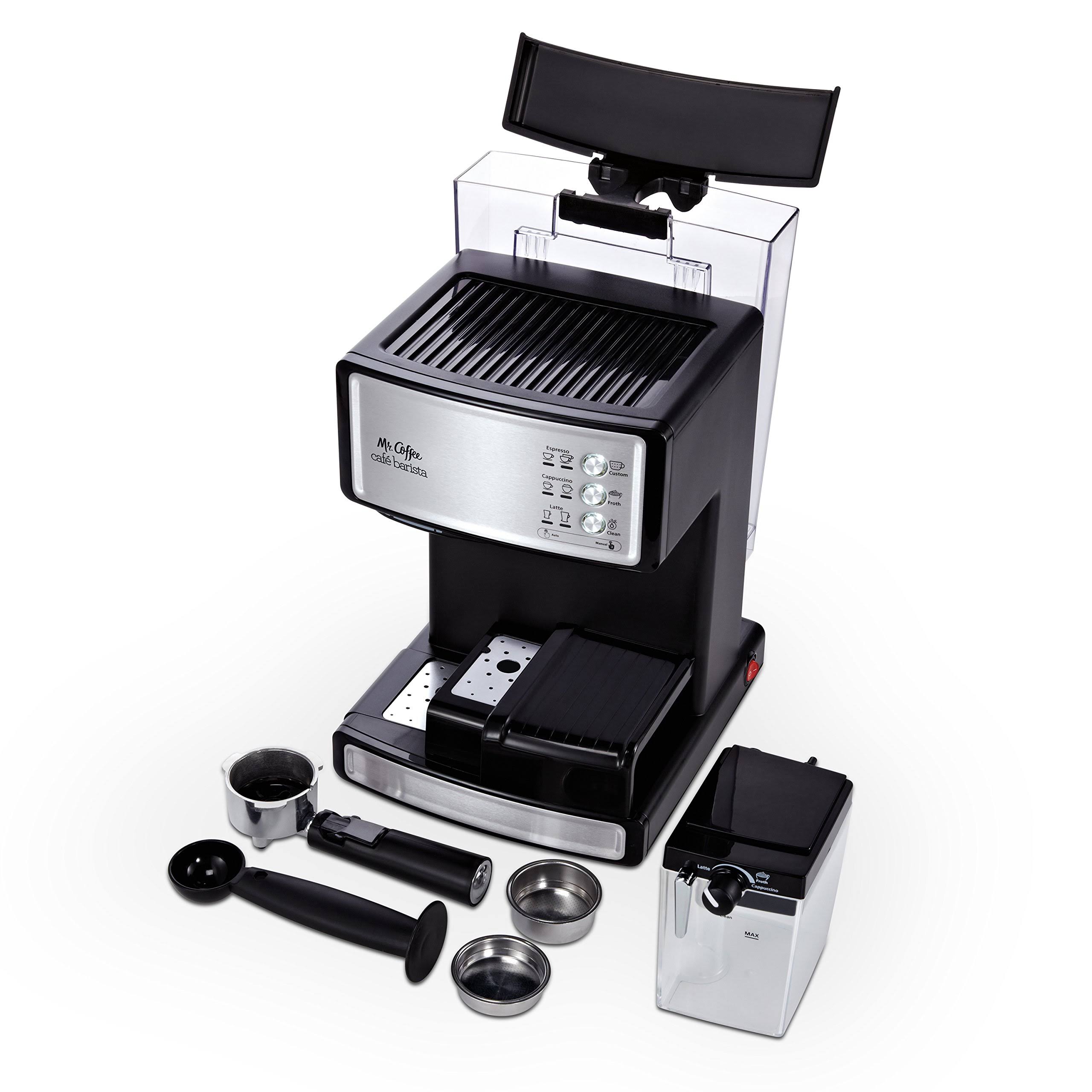 Mr. Coffee Cafe Barista Espresso and Cappuccino Maker, Silver