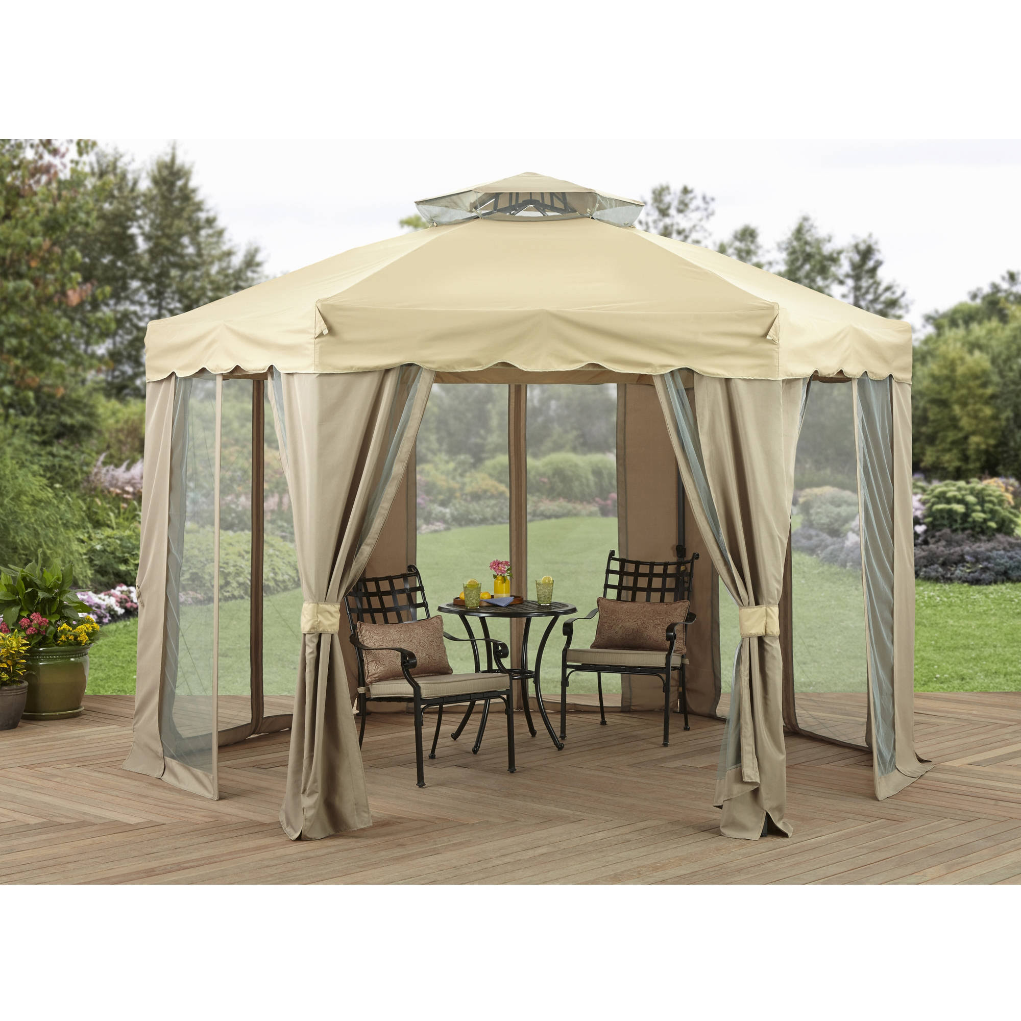Better Homes u0026 Gardens 12& x 12& Gilded Grove Gazebo