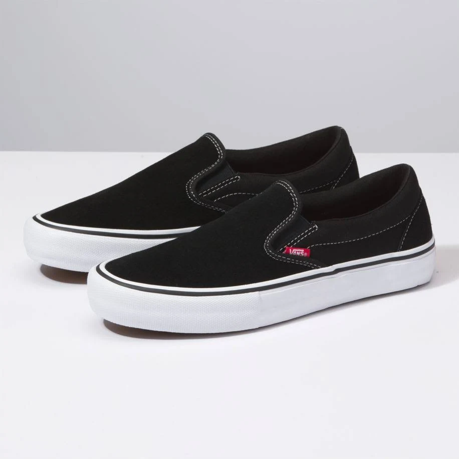 Vans Pro Slip On Shoes - Black White Gum