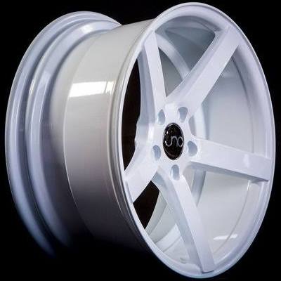 JNC Wheels - 18 inch JNC026 Hyper Black Rim - 5x114.3 - 18x8 inch Jnc026hb, White