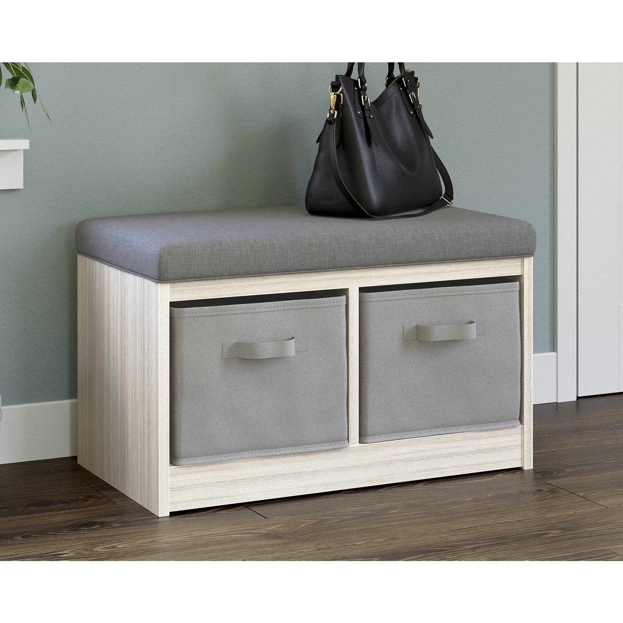 Signature Design by Ashley Blariden Storage Bench, Gray
