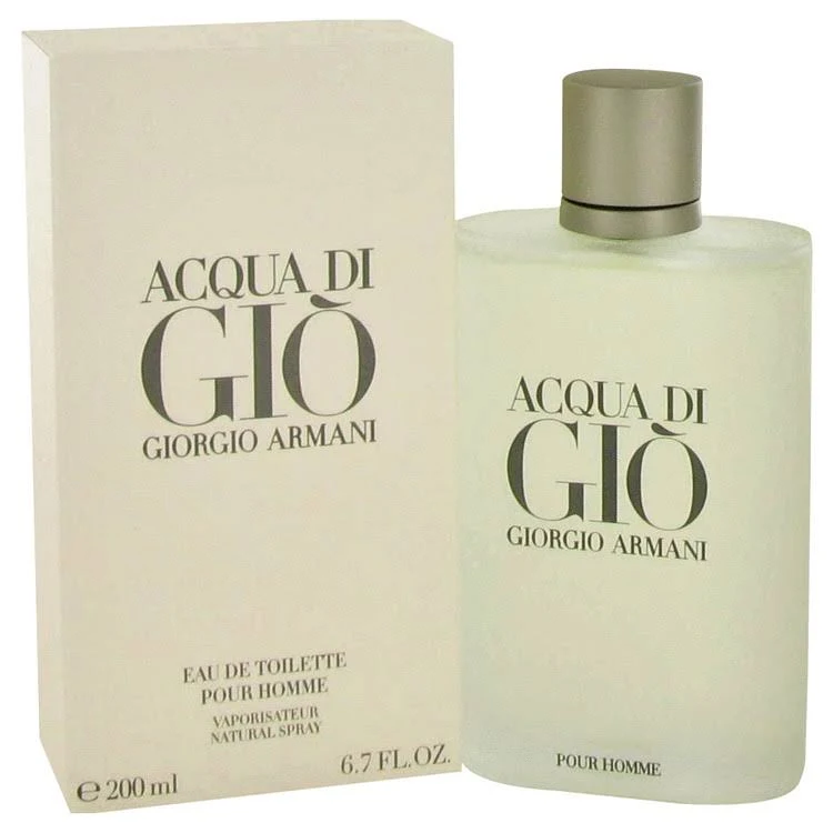 Acqua di Gio Giorgio Armani Perfume for Men Eau De Toilette Spray 6.7 oz 200 ml