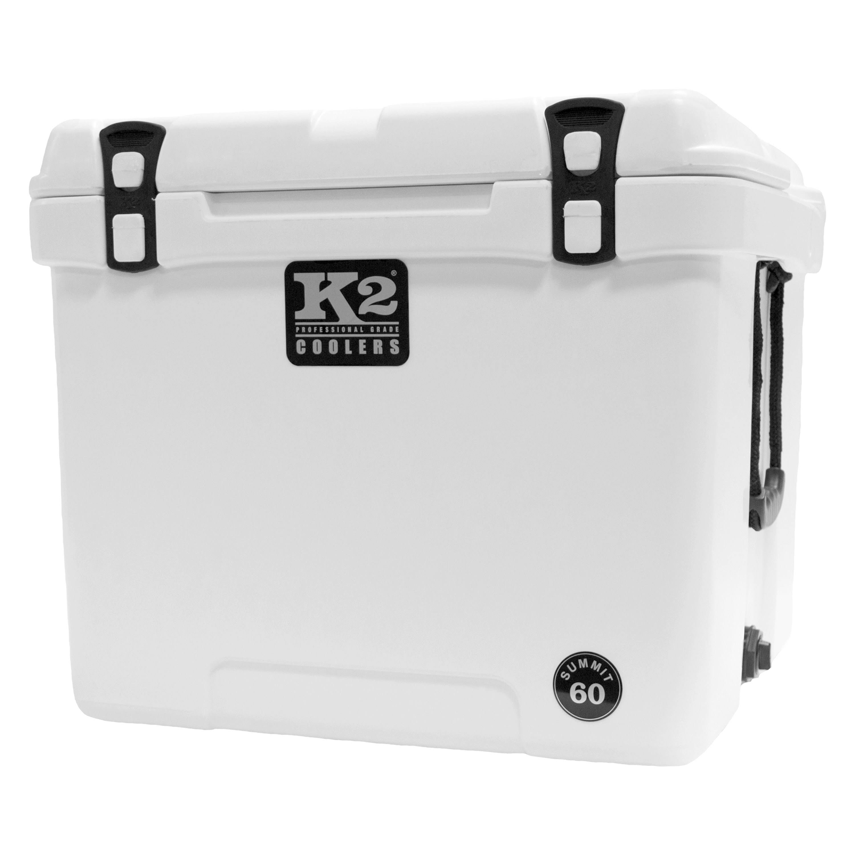 K2 Coolers Summit 60 Quart Cooler, Glacier White