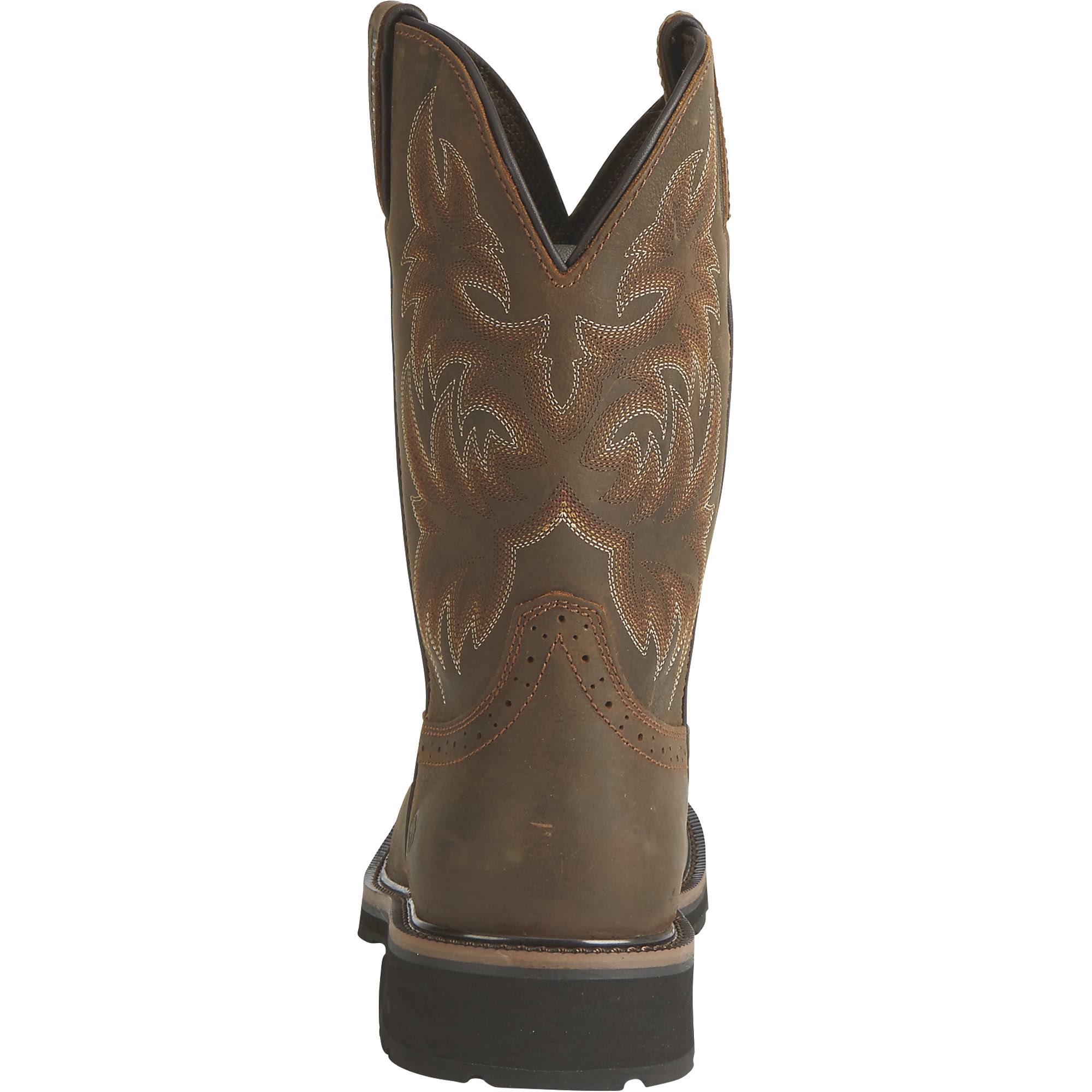 Wolverine Men's Rancher Brown Square Toe Wellington Work Boots