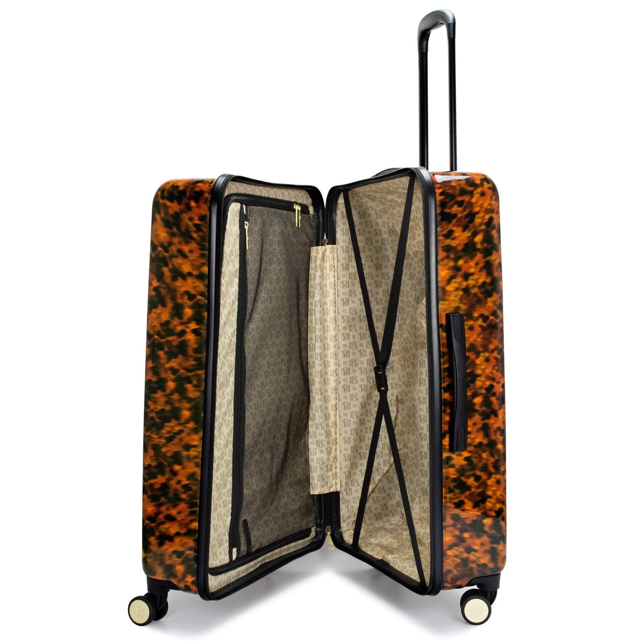 Badgley Mischka Essence 3 Piece Hard Spinner Luggage Set (Tortoise)