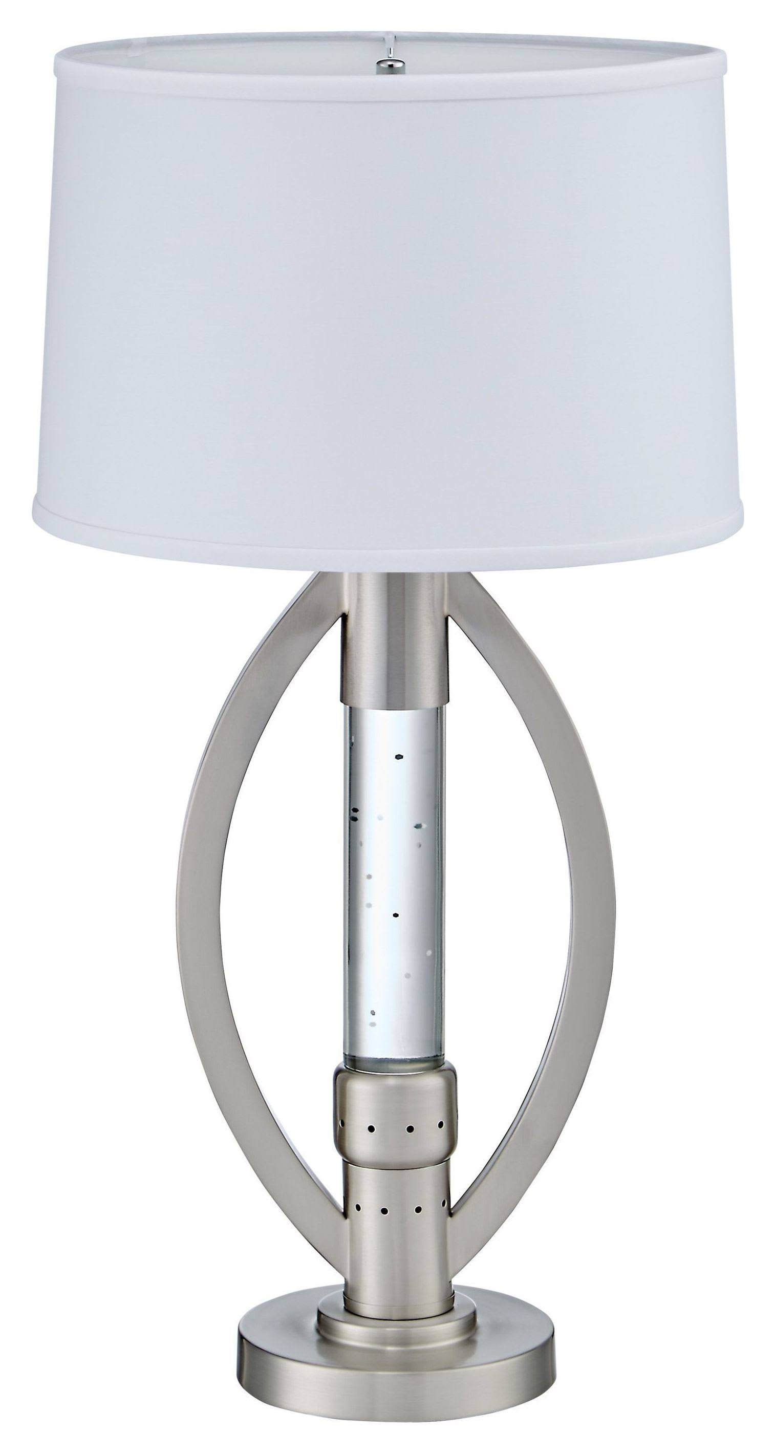 Lucian Satin Nickel Table Lamp