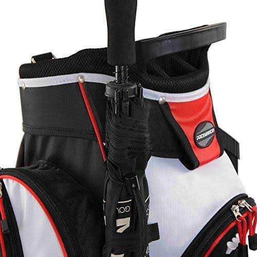 Prosimmon Tour 14 Way Cart Golf Bag Black Red