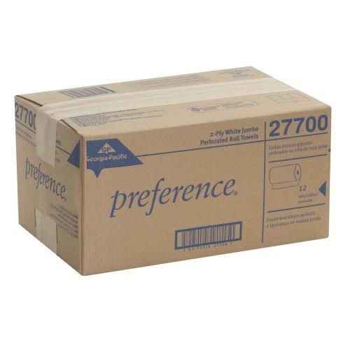 Georgia-Pacific Preference Jumbo Perforated Roll Towel - 2 Ply - 12 (gep27700)