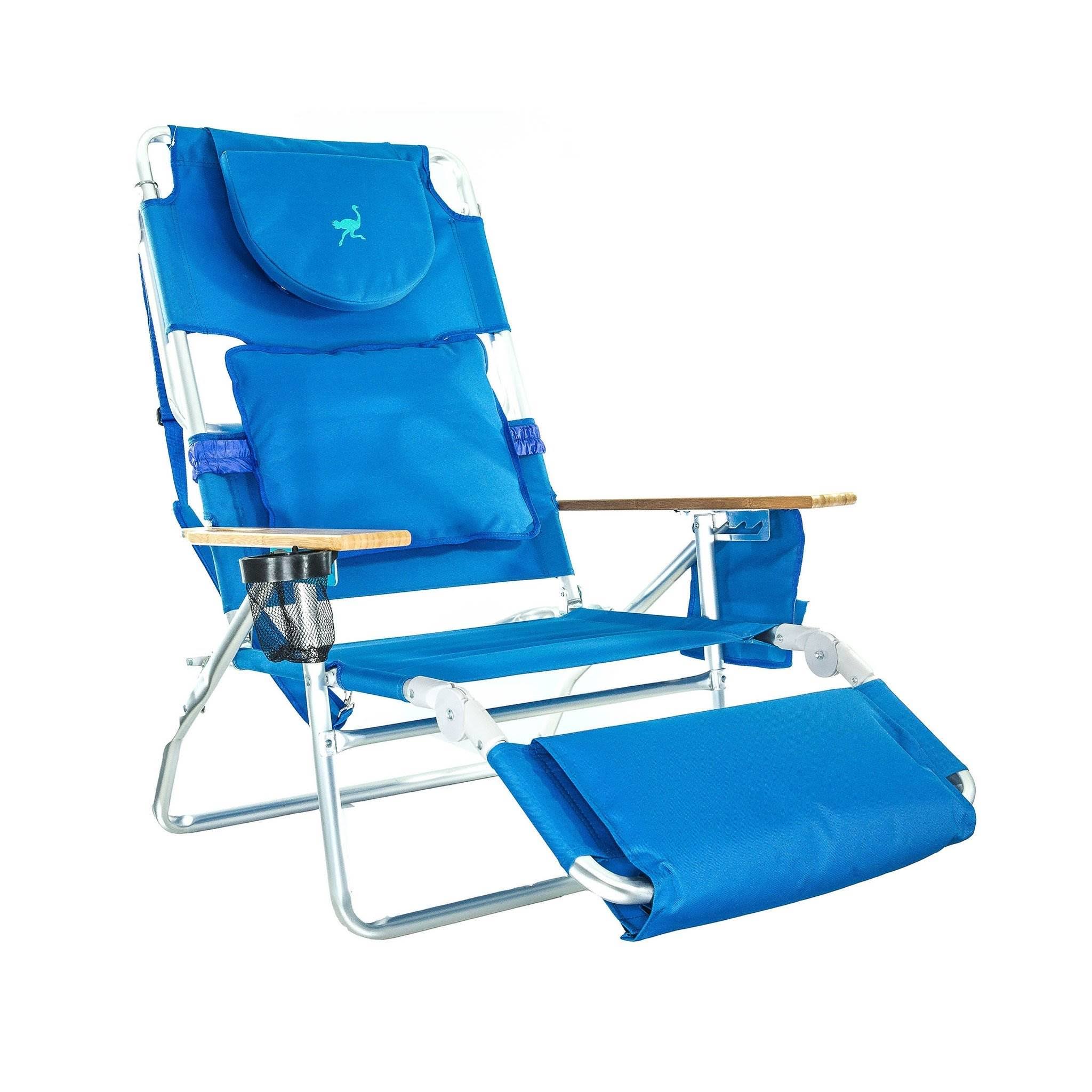 Ostrich 3-in-1 Deluxe Beach Chair in Blue