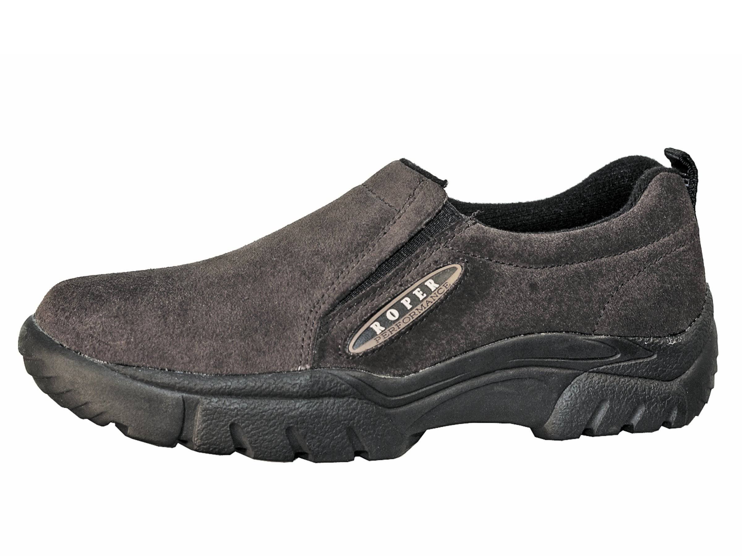 Roper Casual Shoes Mens Suede Slip on Brown 09-020-0601-8202 BR