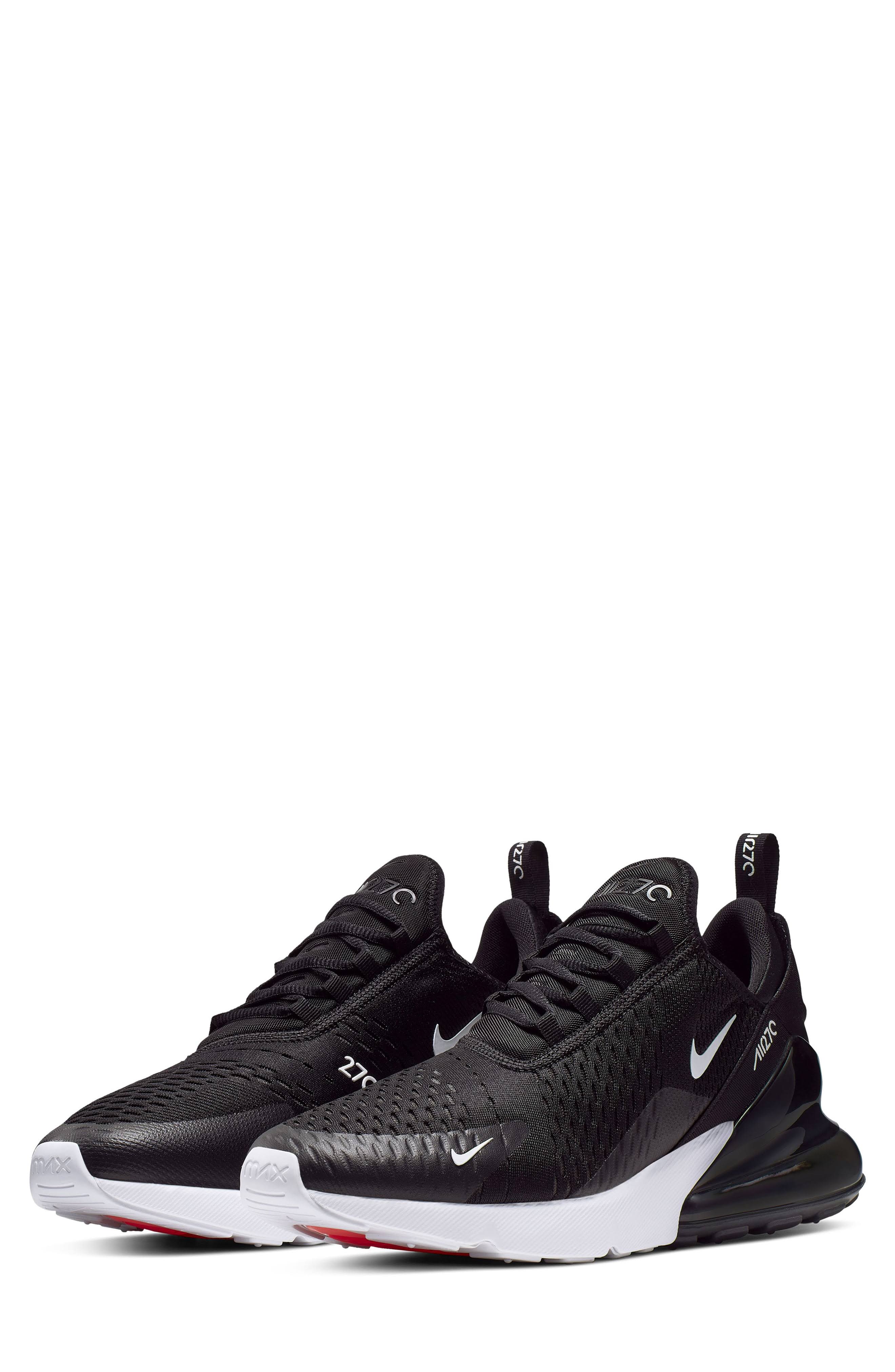 Nike Mens Air Max 270 - Mens Running Shoes Black/Anthracite/White Size 8.5