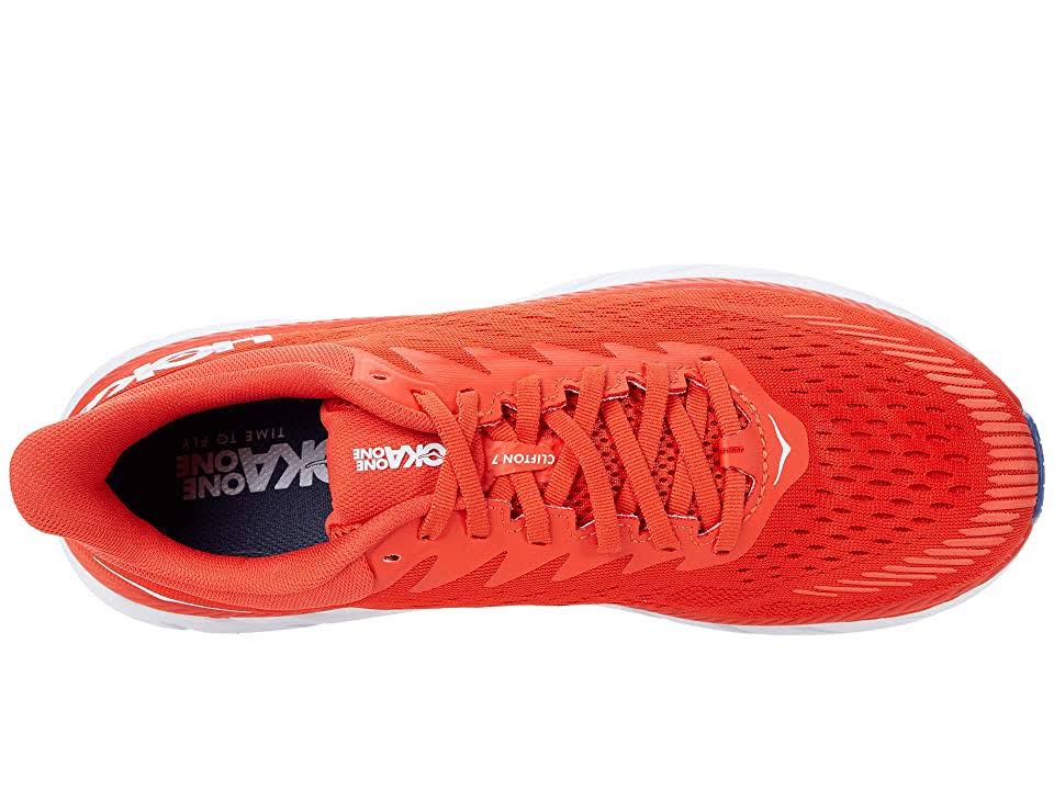 Hoka One One Men's Clifton 7 Running Shoes, Fiesta