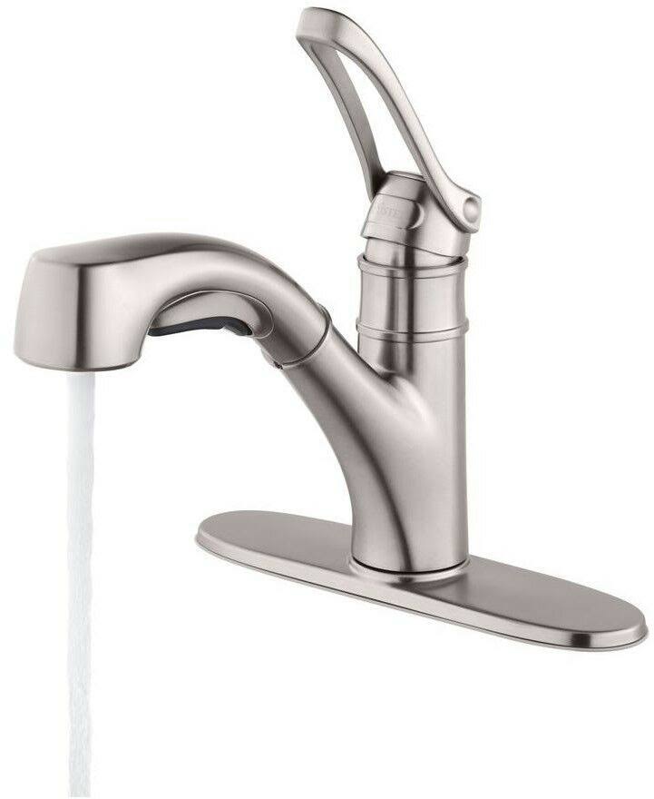 Pfister F-5347PVS Prive Single-Handle Pull-Out Sprayer Kitchen Faucet in Stainless Steel