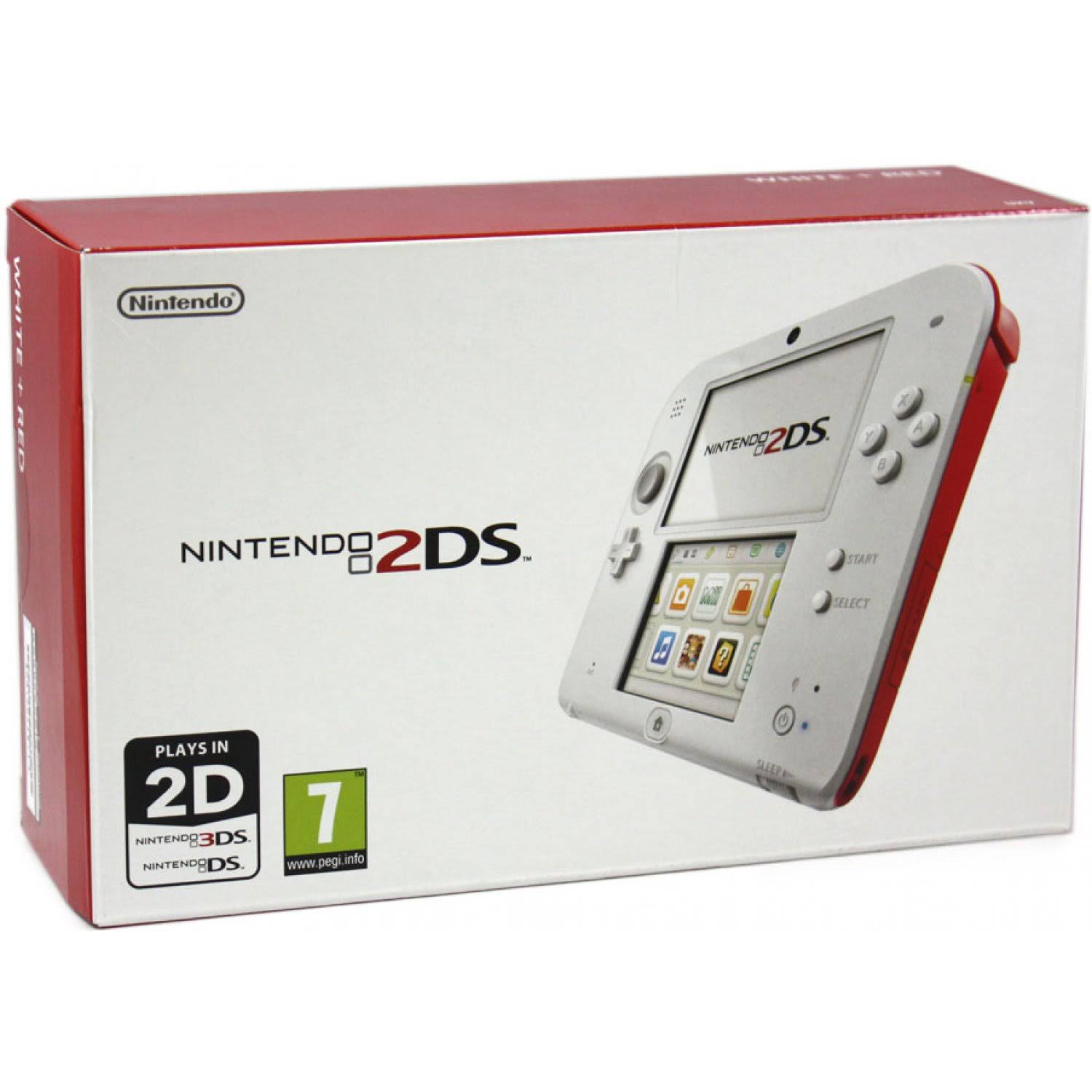 Nintendo 2DS (European Version) (Union Version) - White/Red