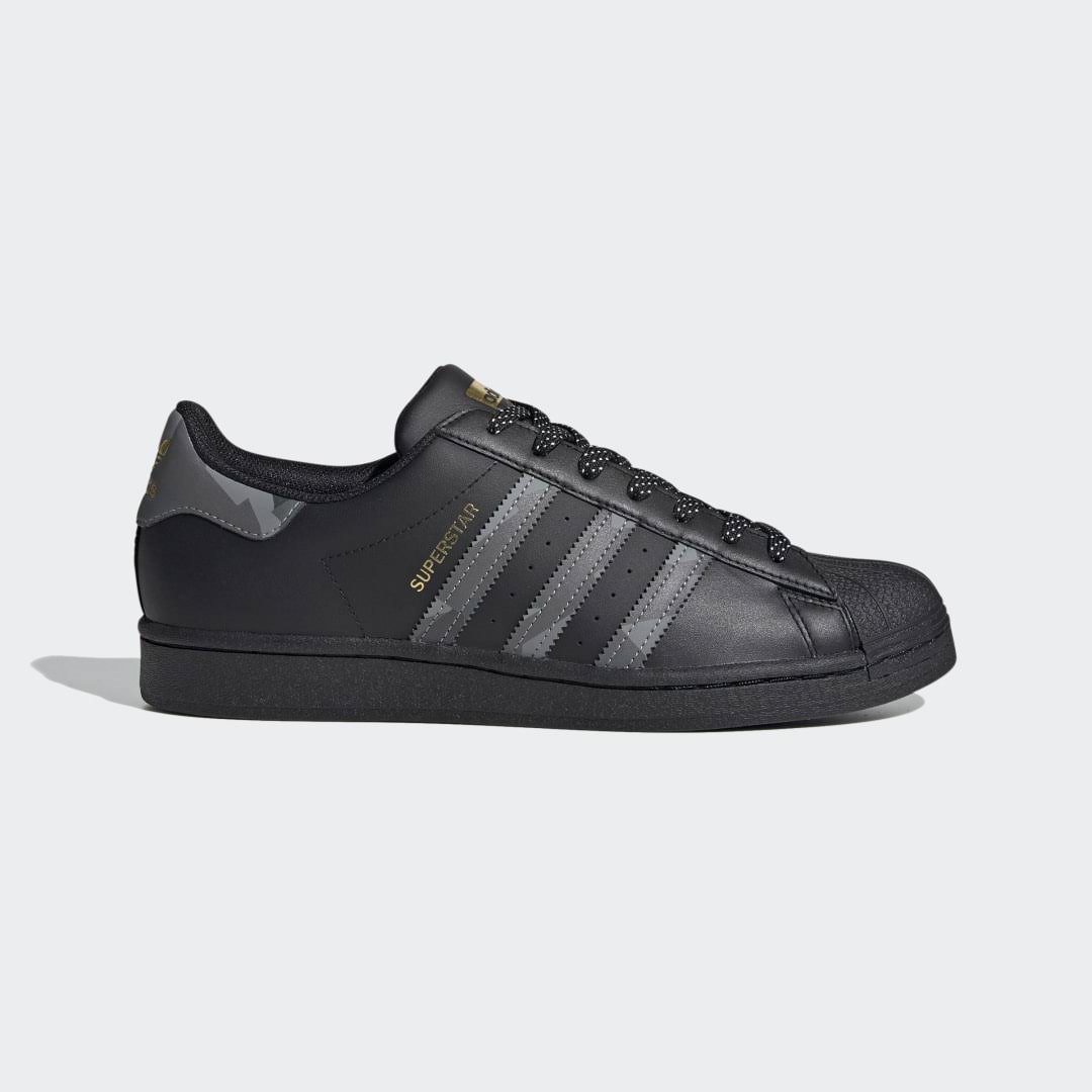 Adidas Originals Men&s Superstar Shoes, Black