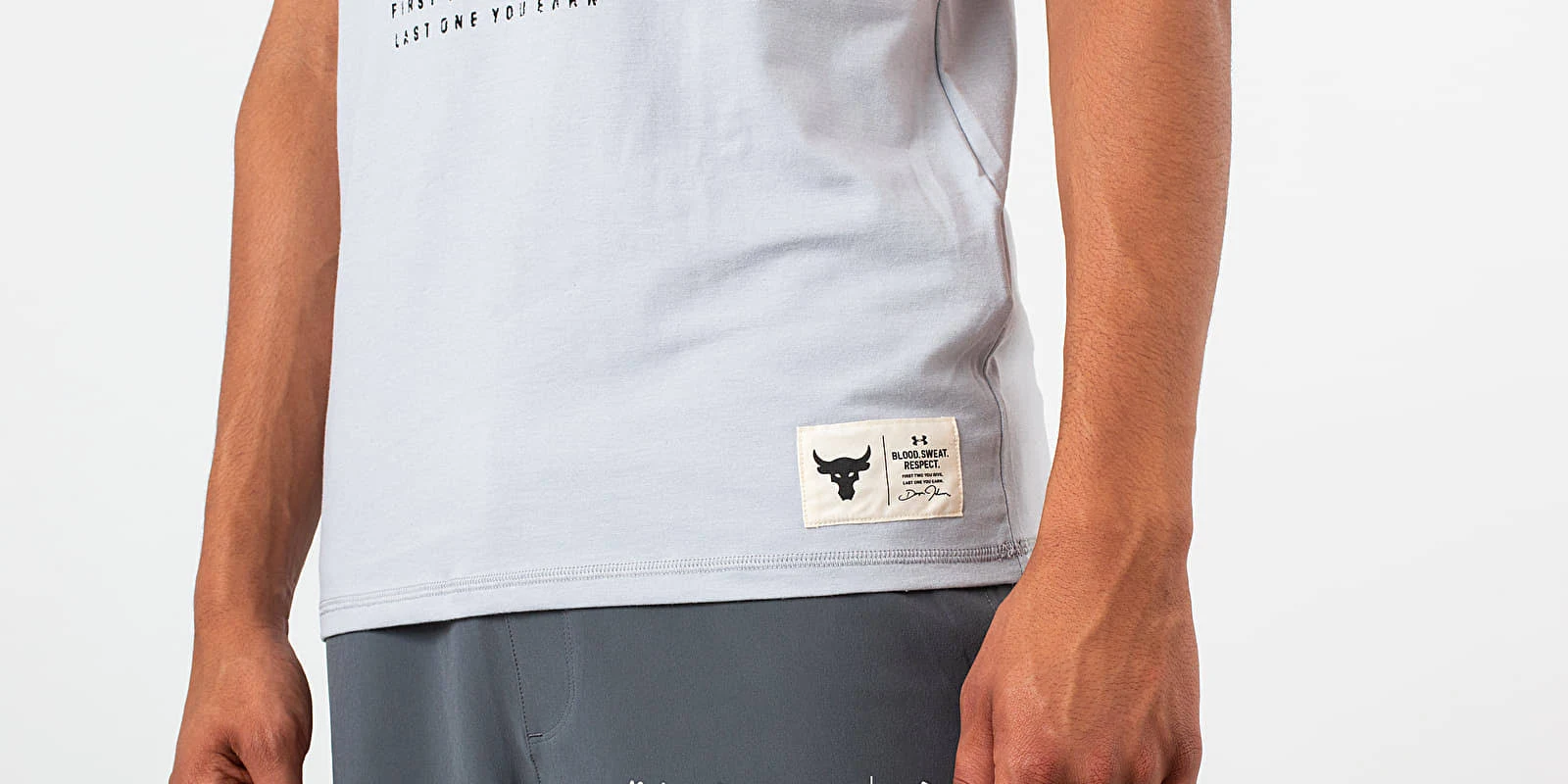 Under Armour Men's Project Rock Blood Sweat Respect Tank - Gray, XXL